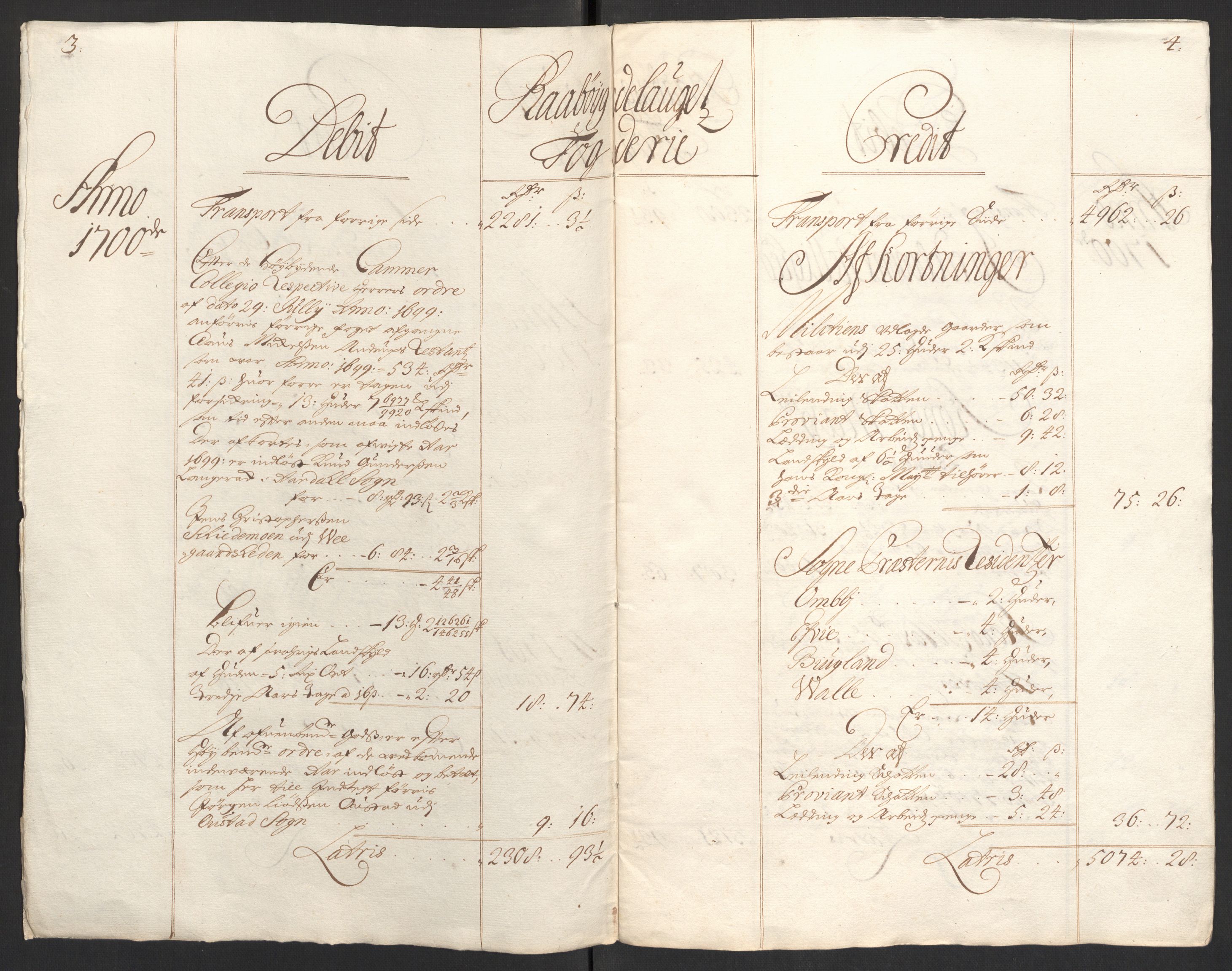 Rentekammeret inntil 1814, Reviderte regnskaper, Fogderegnskap, RA/EA-4092/R40/L2446: Fogderegnskap Råbyggelag, 1700-1702, p. 11