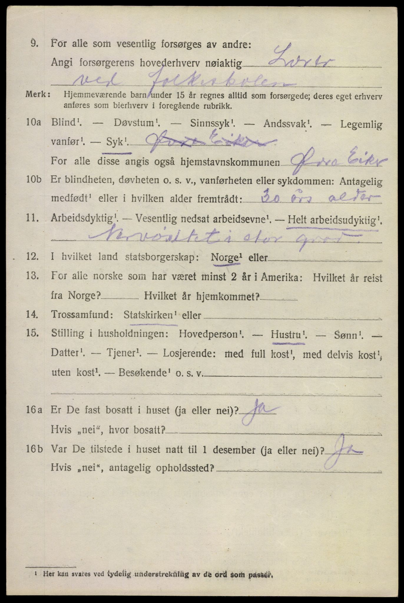 SAKO, 1920 census for Øvre Eiker, 1920, p. 13267