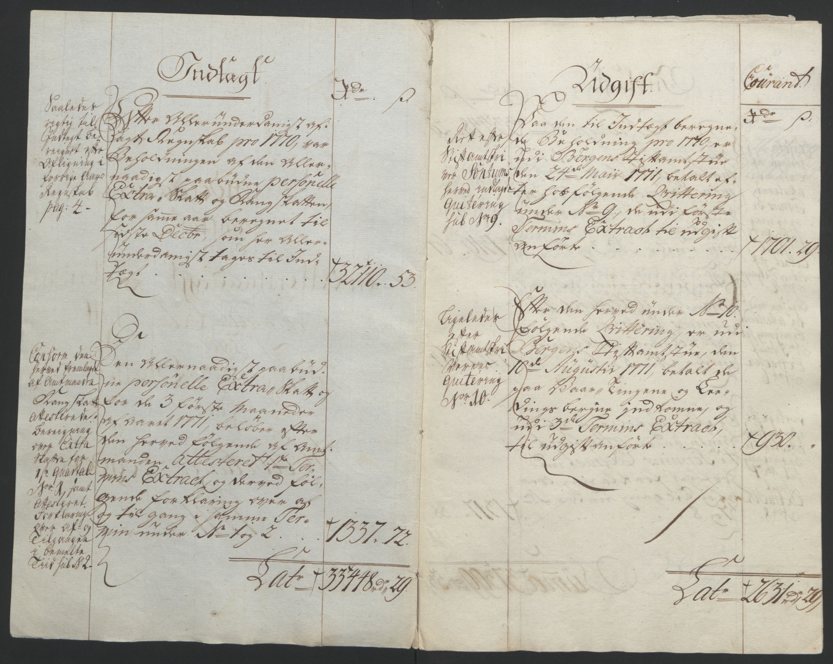 Rentekammeret inntil 1814, Reviderte regnskaper, Fogderegnskap, AV/RA-EA-4092/R65/L4573: Ekstraskatten Helgeland, 1762-1772, p. 313