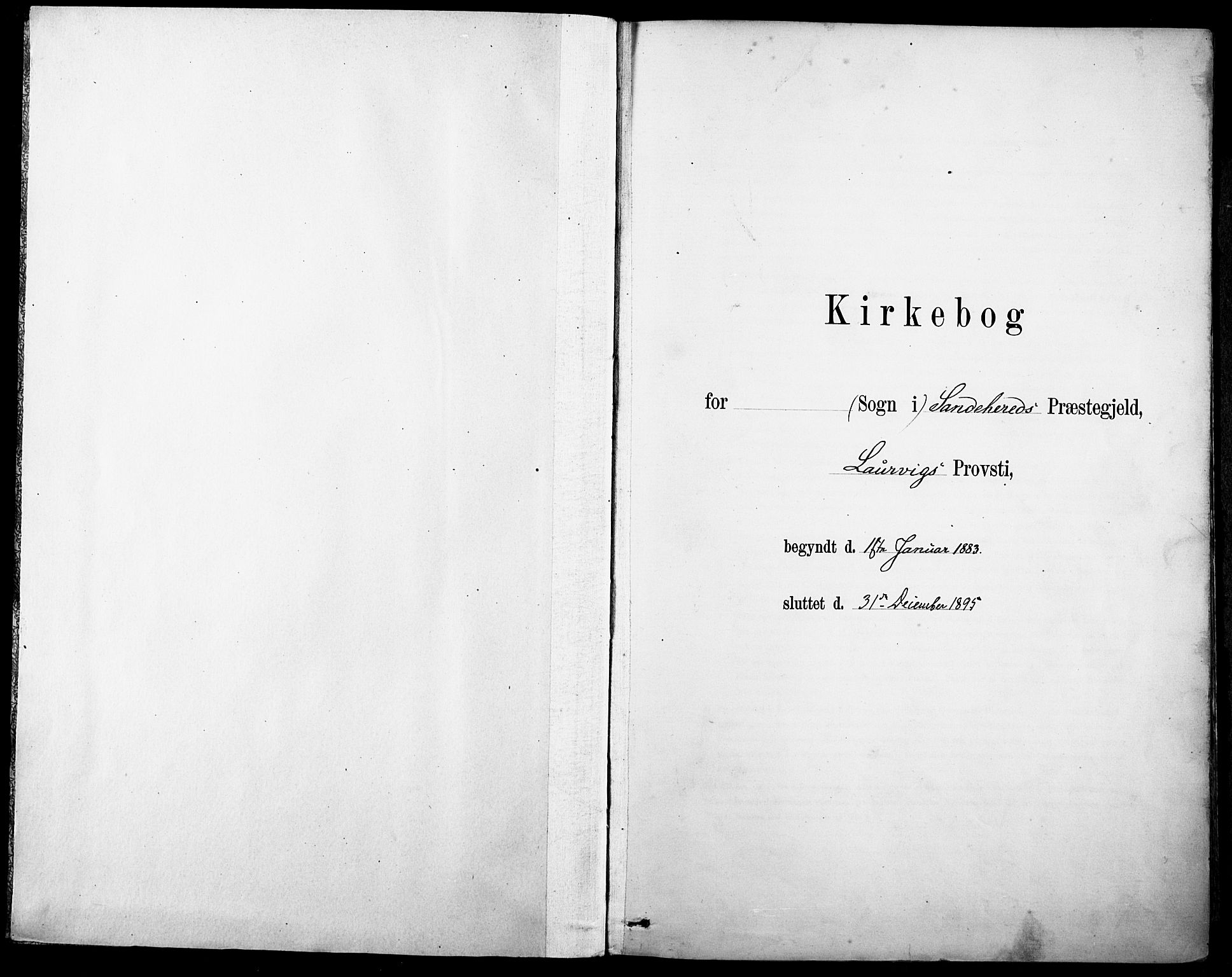 Sandar kirkebøker, AV/SAKO-A-243/F/Fa/L0012: Parish register (official) no. 12, 1883-1895