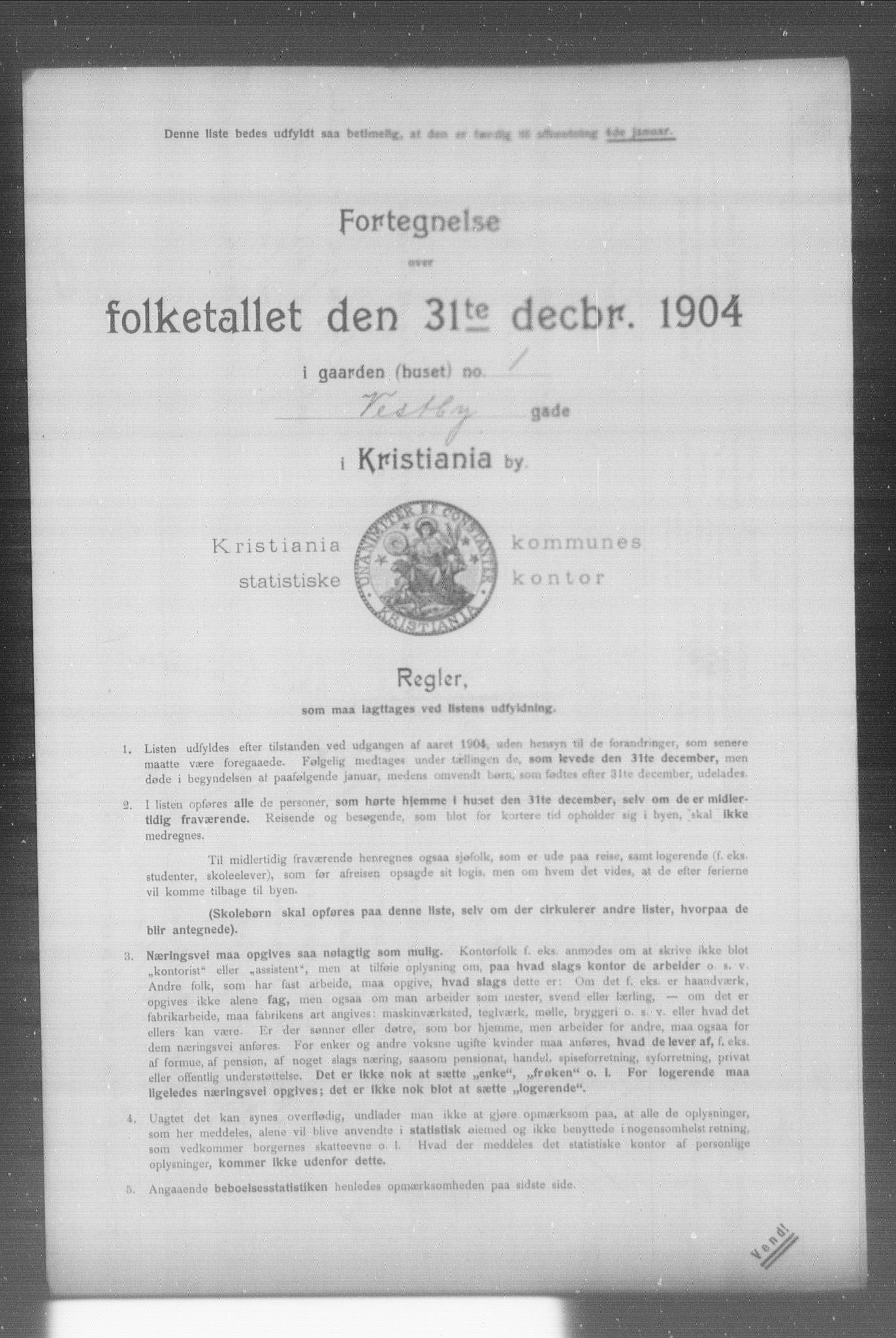 OBA, Municipal Census 1904 for Kristiania, 1904, p. 23053
