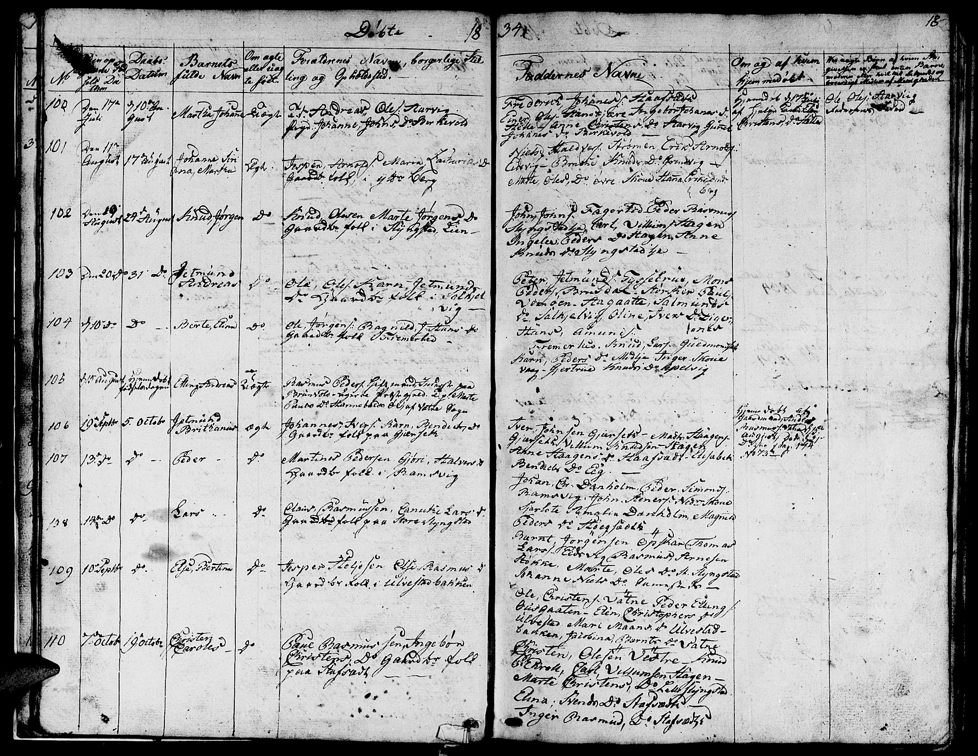 Ministerialprotokoller, klokkerbøker og fødselsregistre - Møre og Romsdal, AV/SAT-A-1454/524/L0361: Parish register (copy) no. 524C02, 1831-1840, p. 18