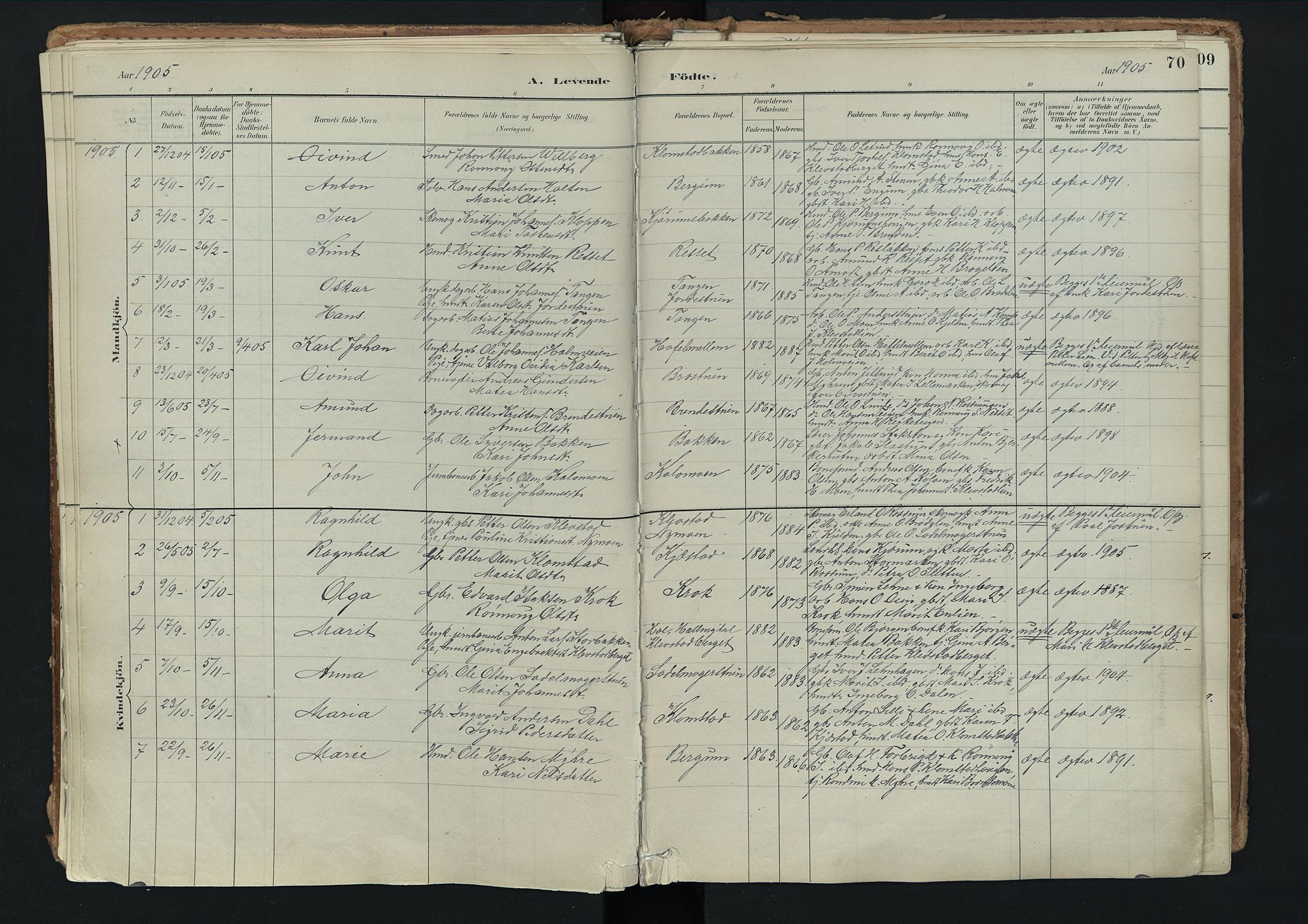Nord-Fron prestekontor, SAH/PREST-080/H/Ha/Haa/L0003: Parish register (official) no. 3, 1884-1914, p. 70