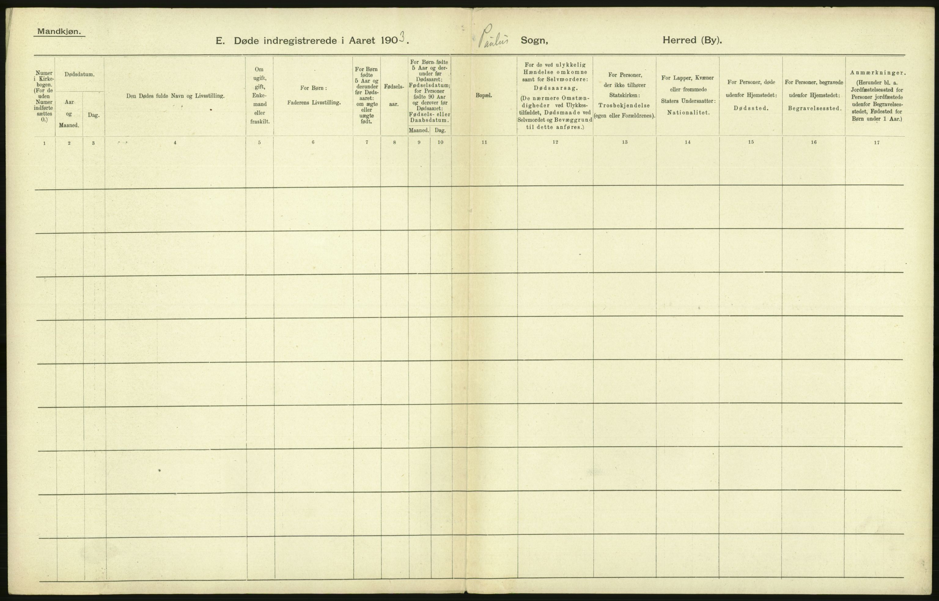 Statistisk sentralbyrå, Sosiodemografiske emner, Befolkning, AV/RA-S-2228/D/Df/Dfa/Dfaa/L0004: Kristiania: Gifte, døde, 1903, p. 298