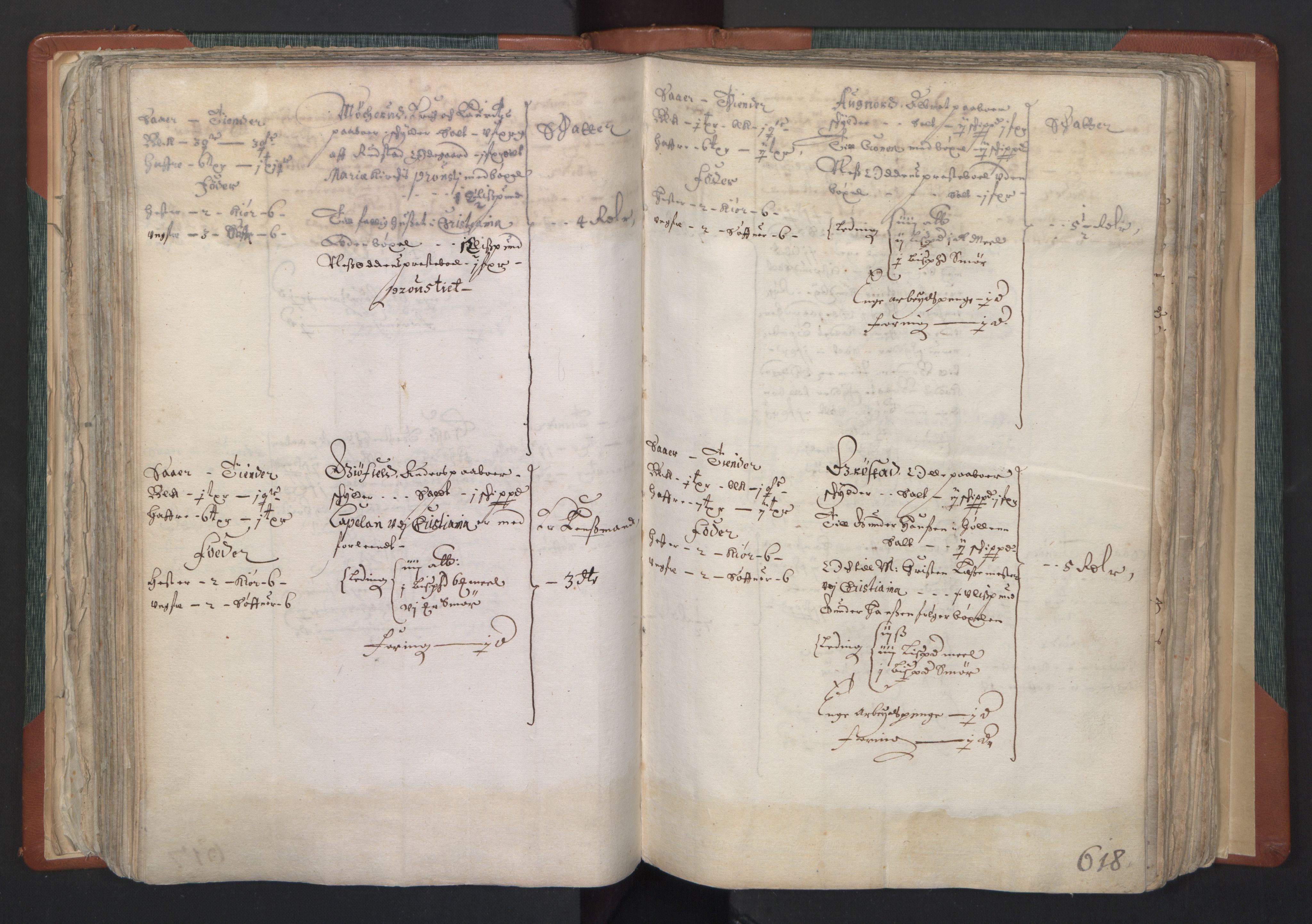 Rentekammeret inntil 1814, Realistisk ordnet avdeling, AV/RA-EA-4070/L/L0005: Kristiania lagdømme. Alminnelig jordebok med skatteligning for Marker og Follo len., 1661, p. 617b-618a