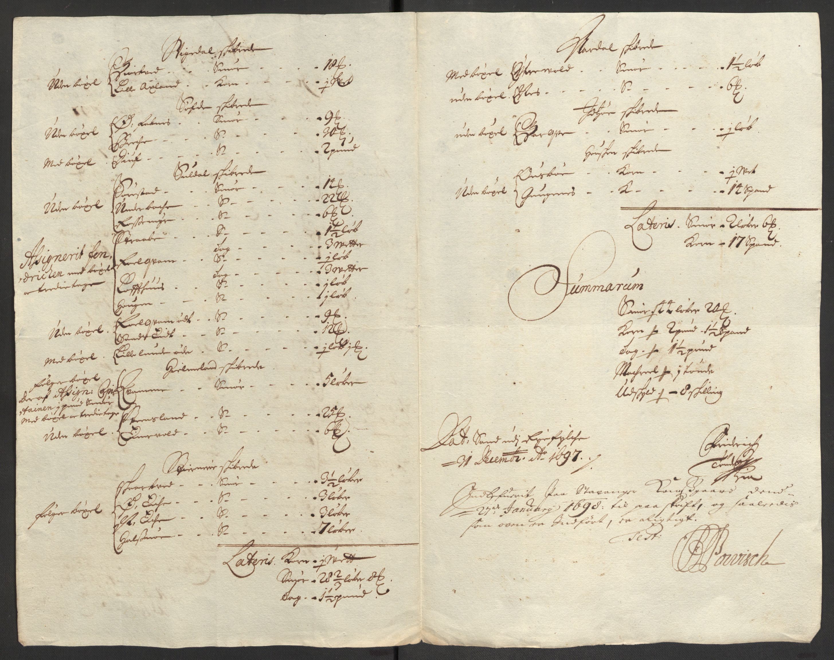 Rentekammeret inntil 1814, Reviderte regnskaper, Fogderegnskap, RA/EA-4092/R47/L2858: Fogderegnskap Ryfylke, 1697-1700, p. 14
