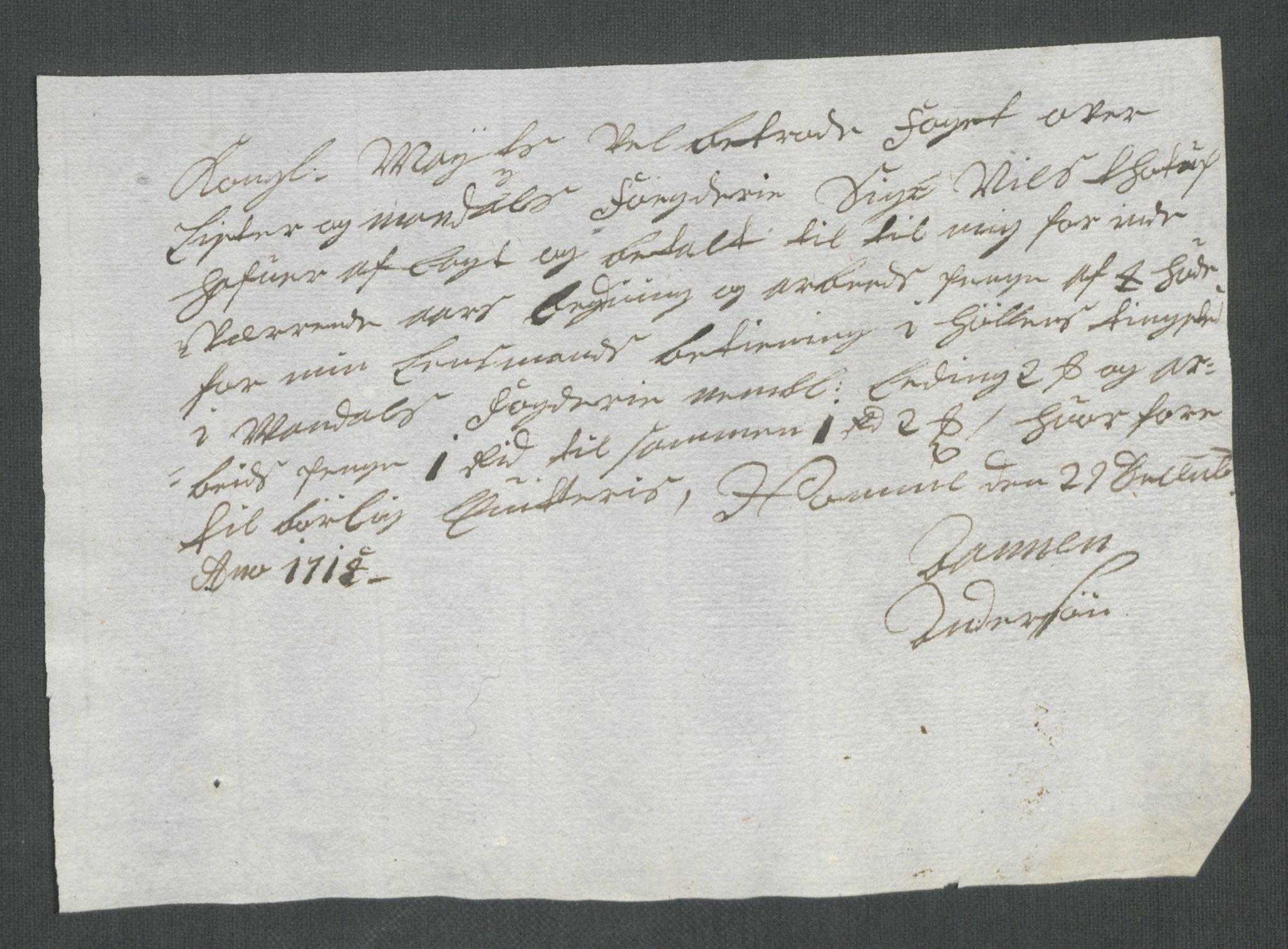 Rentekammeret inntil 1814, Reviderte regnskaper, Fogderegnskap, RA/EA-4092/R43/L2558: Fogderegnskap Lista og Mandal, 1714, p. 138