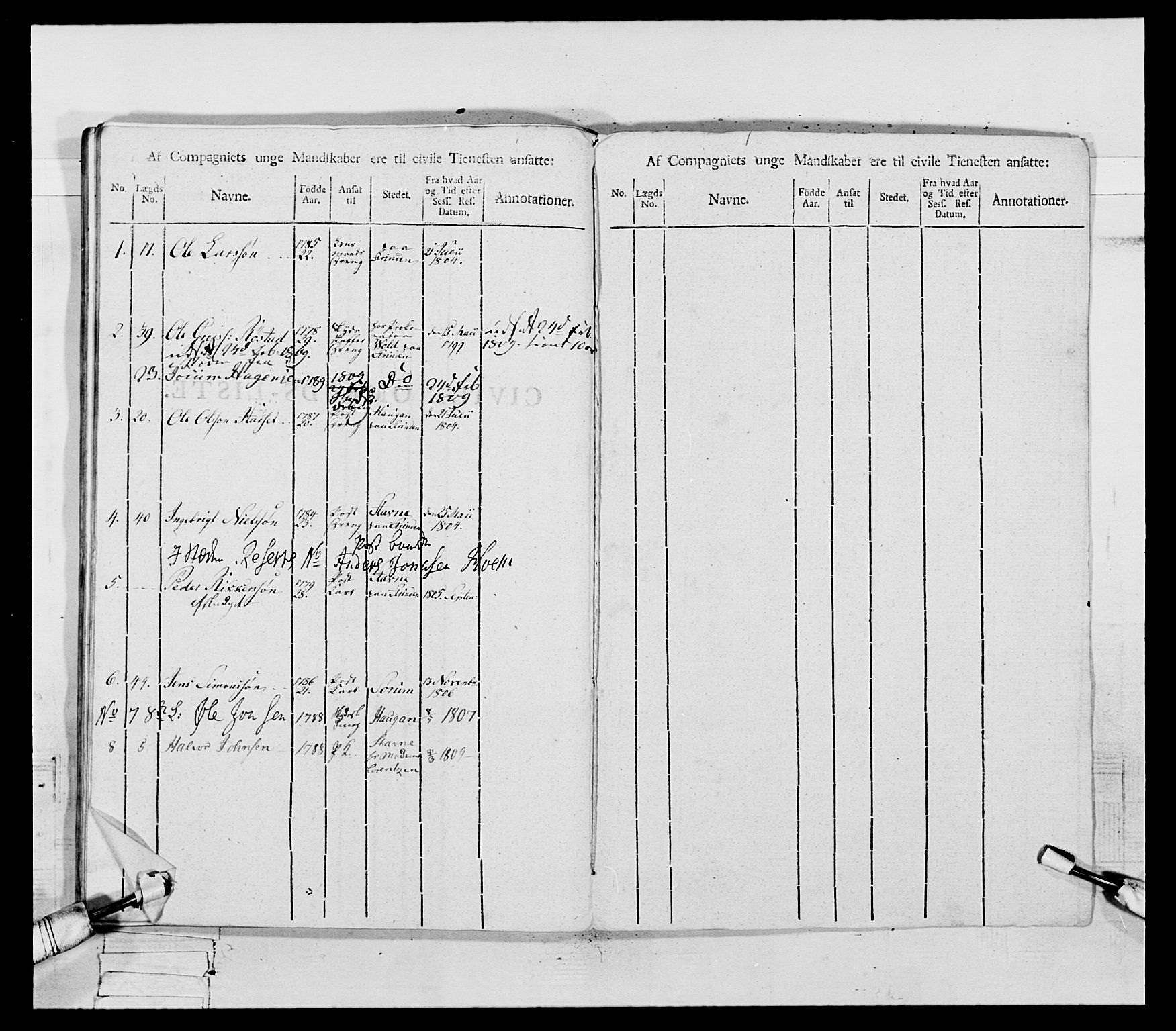 Generalitets- og kommissariatskollegiet, Det kongelige norske kommissariatskollegium, AV/RA-EA-5420/E/Eh/L0075b: 1. Trondheimske nasjonale infanteriregiment, 1807, p. 230