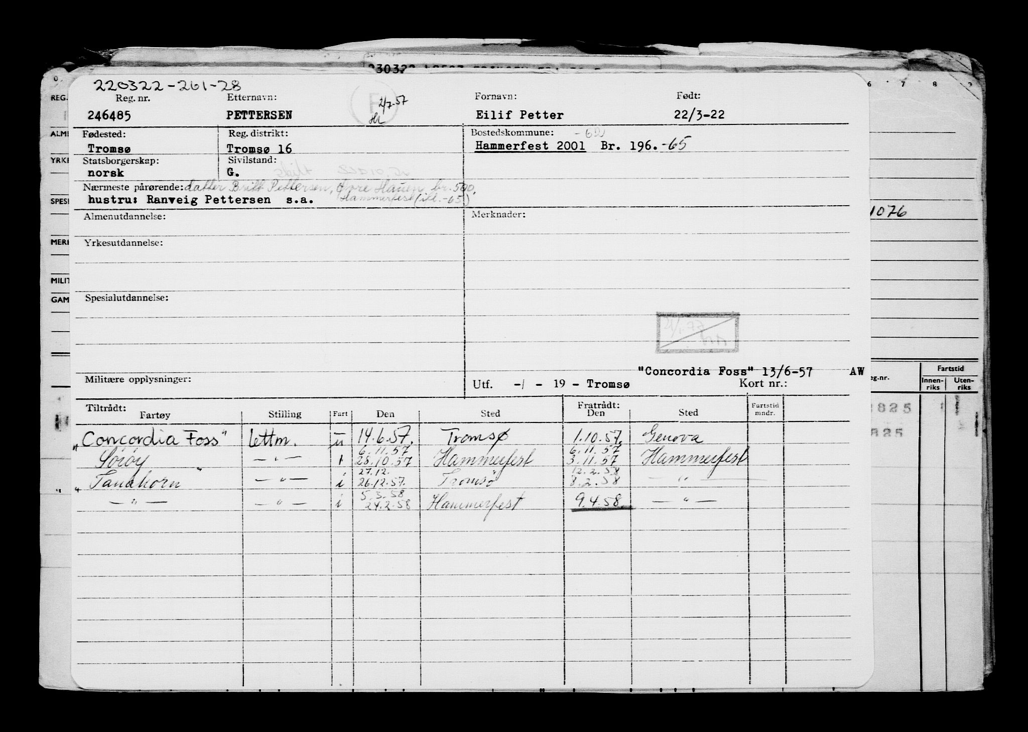 Direktoratet for sjømenn, AV/RA-S-3545/G/Gb/L0204: Hovedkort, 1922, p. 337