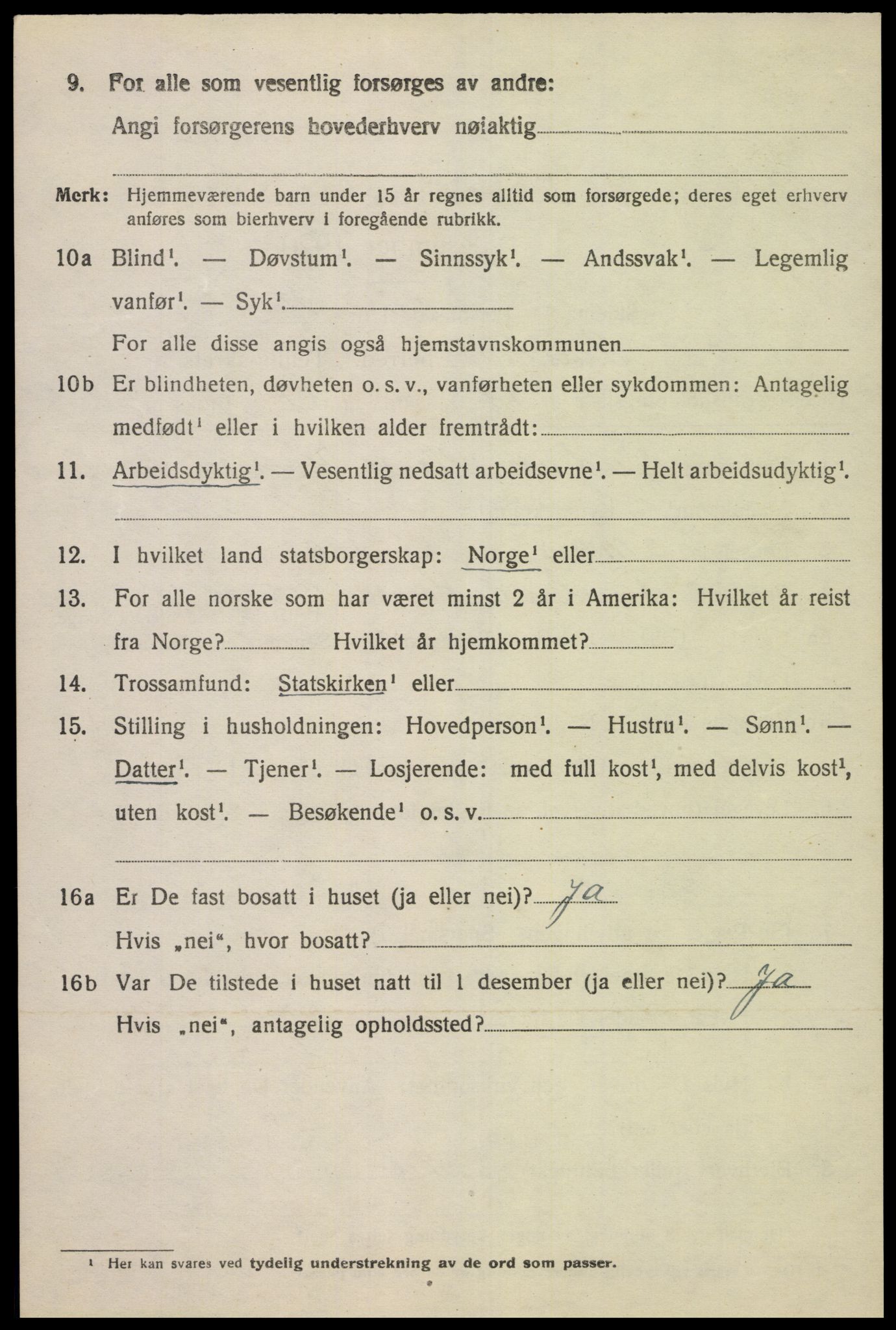 SAK, 1920 census for Finsland, 1920, p. 1987