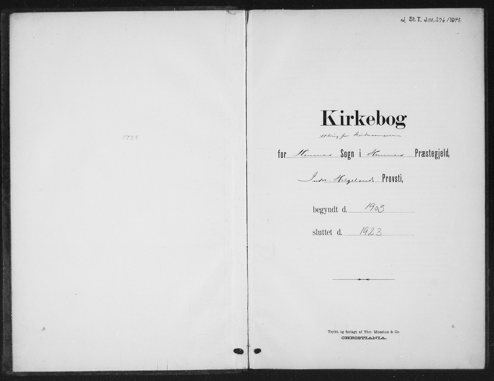 Ministerialprotokoller, klokkerbøker og fødselsregistre - Nordland, AV/SAT-A-1459/825/L0370: Parish register (copy) no. 825C07, 1903-1923