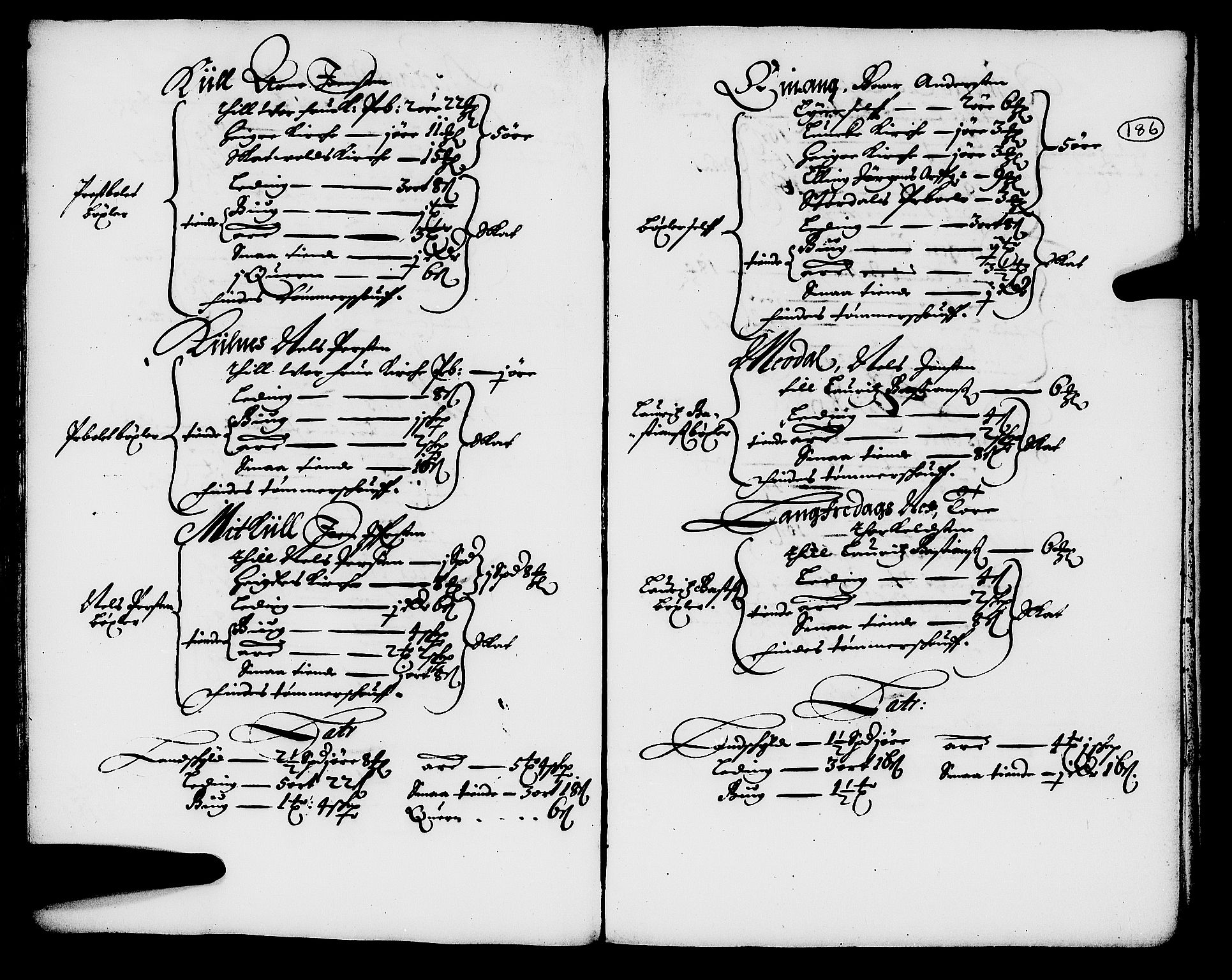 Rentekammeret inntil 1814, Realistisk ordnet avdeling, RA/EA-4070/N/Nb/Nba/L0054: Stjørdal len, 1669, p. 185b-186a