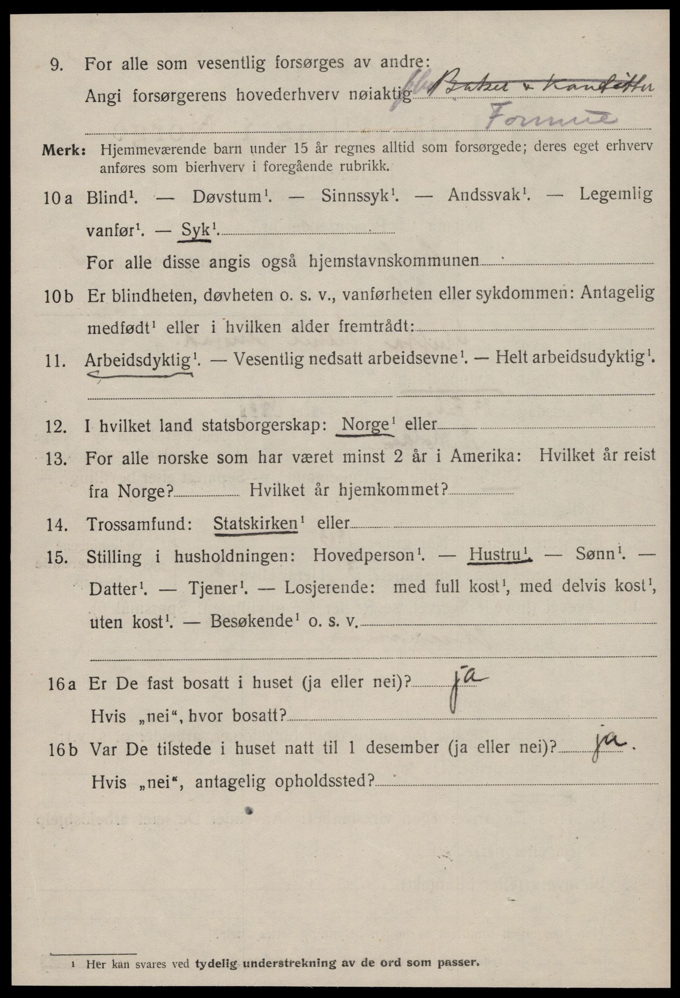 SAT, 1920 census for Molde, 1920, p. 4562