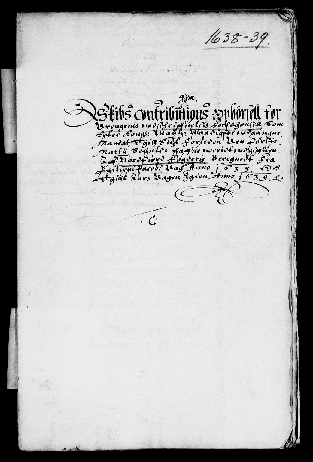 Rentekammeret inntil 1814, Reviderte regnskaper, Lensregnskaper, AV/RA-EA-5023/R/Rb/Rbt/L0083: Bergenhus len, 1638-1639