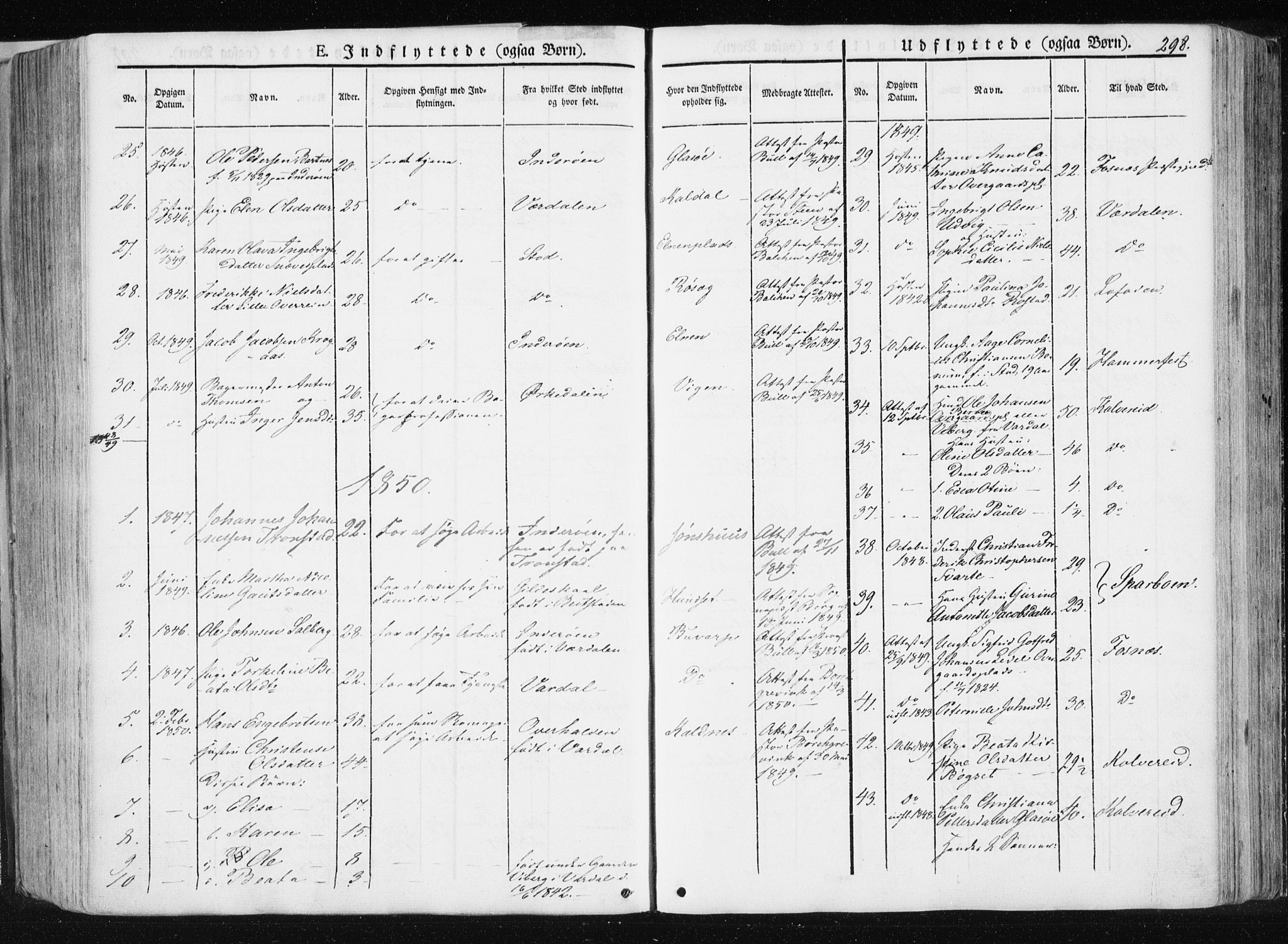 Ministerialprotokoller, klokkerbøker og fødselsregistre - Nord-Trøndelag, SAT/A-1458/741/L0393: Parish register (official) no. 741A07, 1849-1863, p. 298