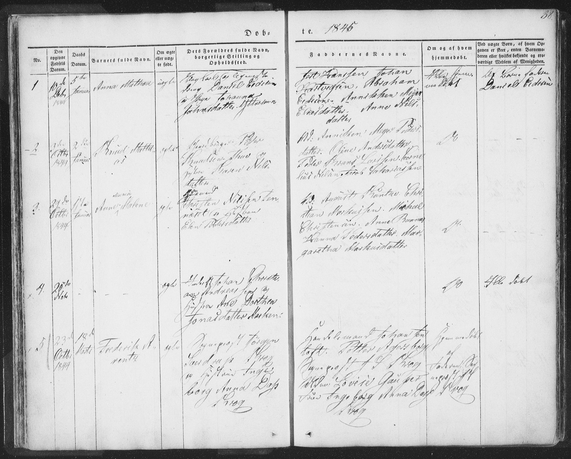Ministerialprotokoller, klokkerbøker og fødselsregistre - Nordland, SAT/A-1459/885/L1202: Parish register (official) no. 885A03, 1838-1859, p. 38
