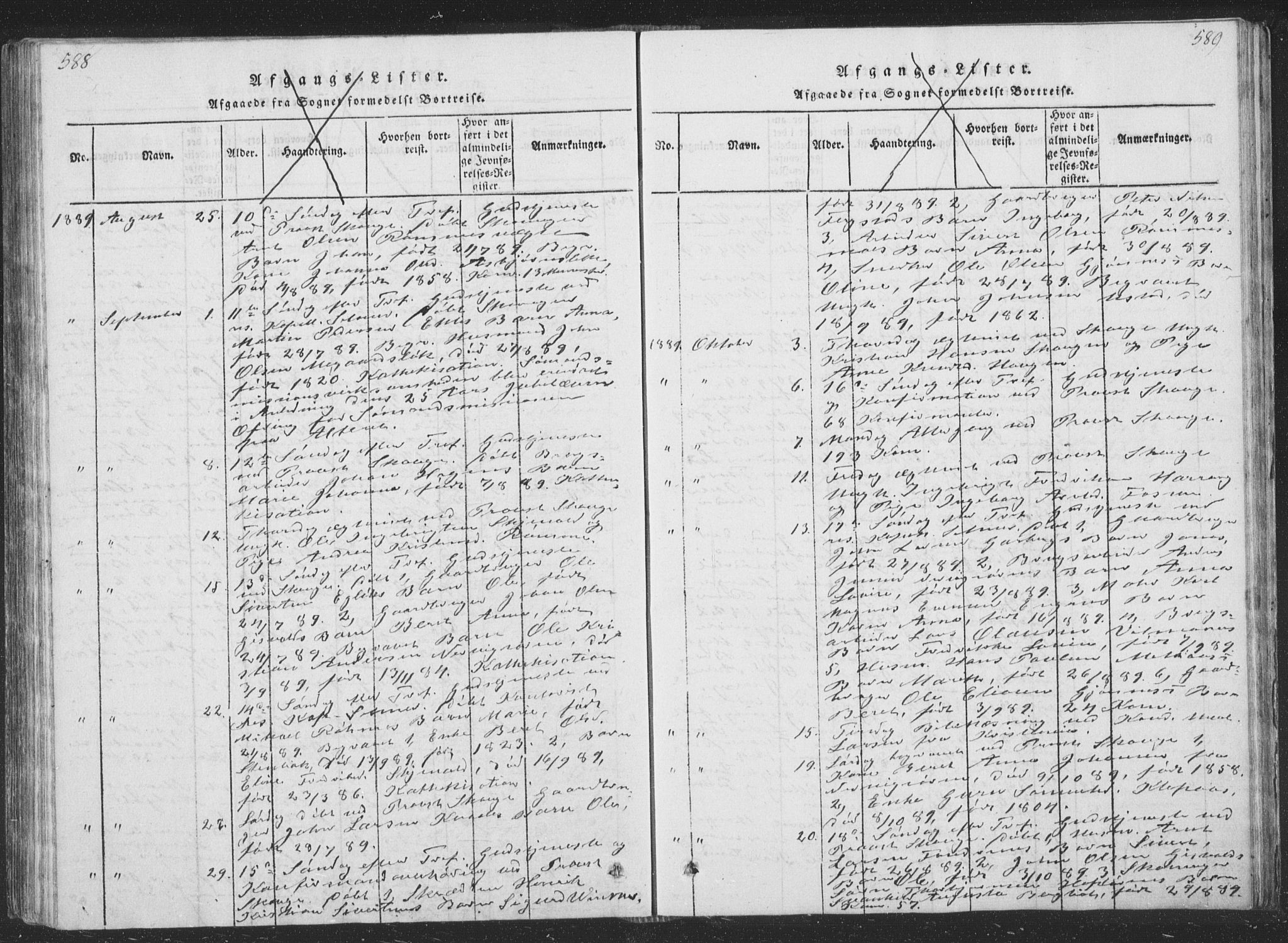 Ministerialprotokoller, klokkerbøker og fødselsregistre - Sør-Trøndelag, SAT/A-1456/668/L0816: Parish register (copy) no. 668C05, 1816-1893, p. 588-589