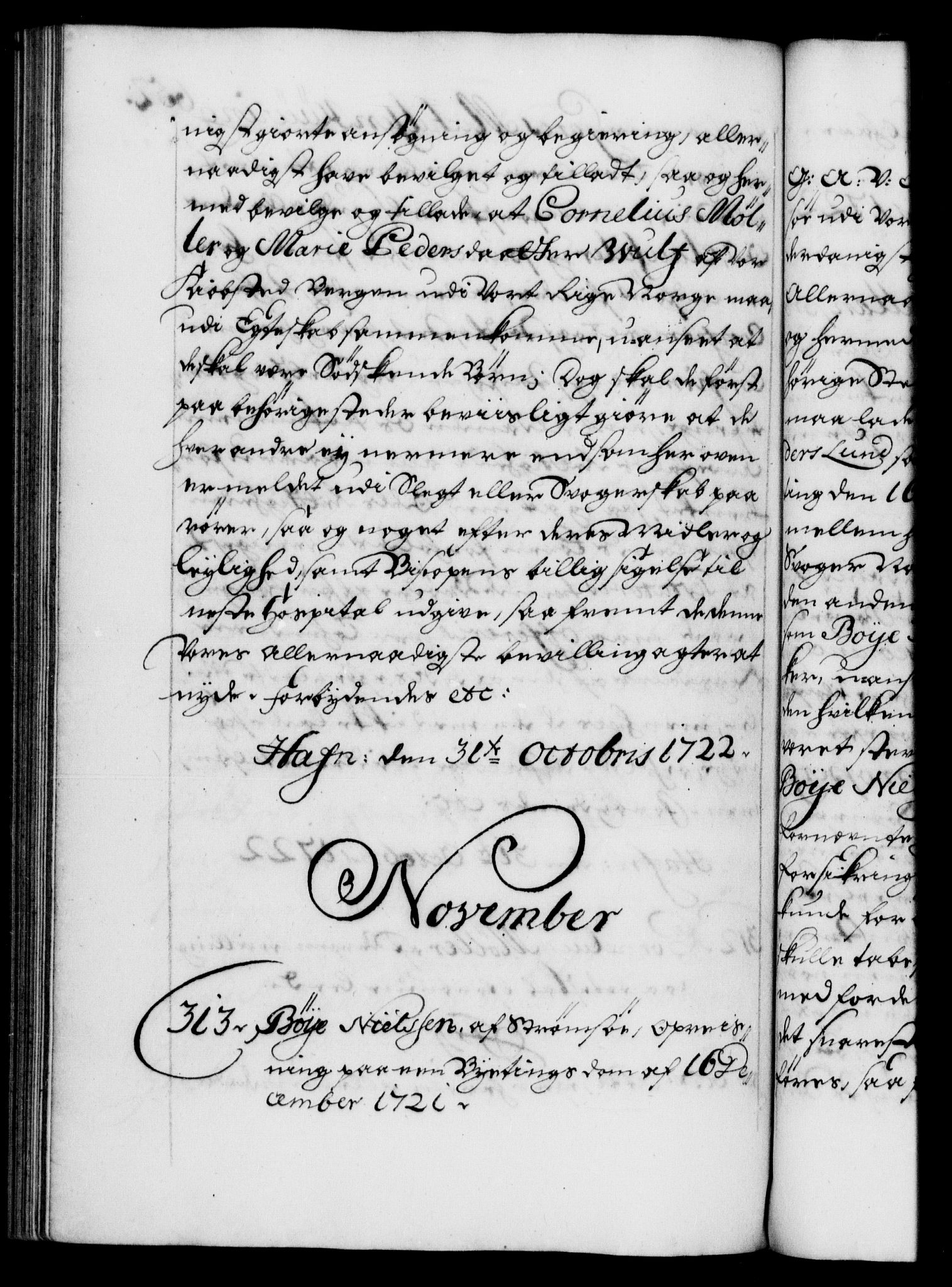 Danske Kanselli 1572-1799, AV/RA-EA-3023/F/Fc/Fca/Fcaa/L0023: Norske registre, 1720-1722, p. 652b