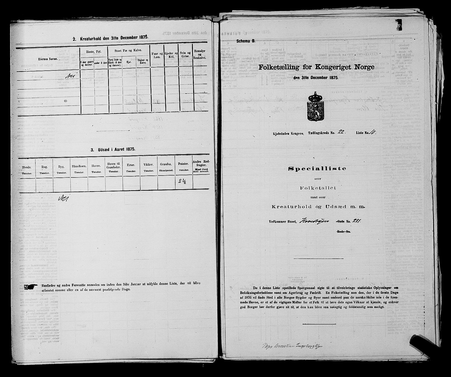 SAKO, 1875 census for 0801P Kragerø, 1875, p. 488