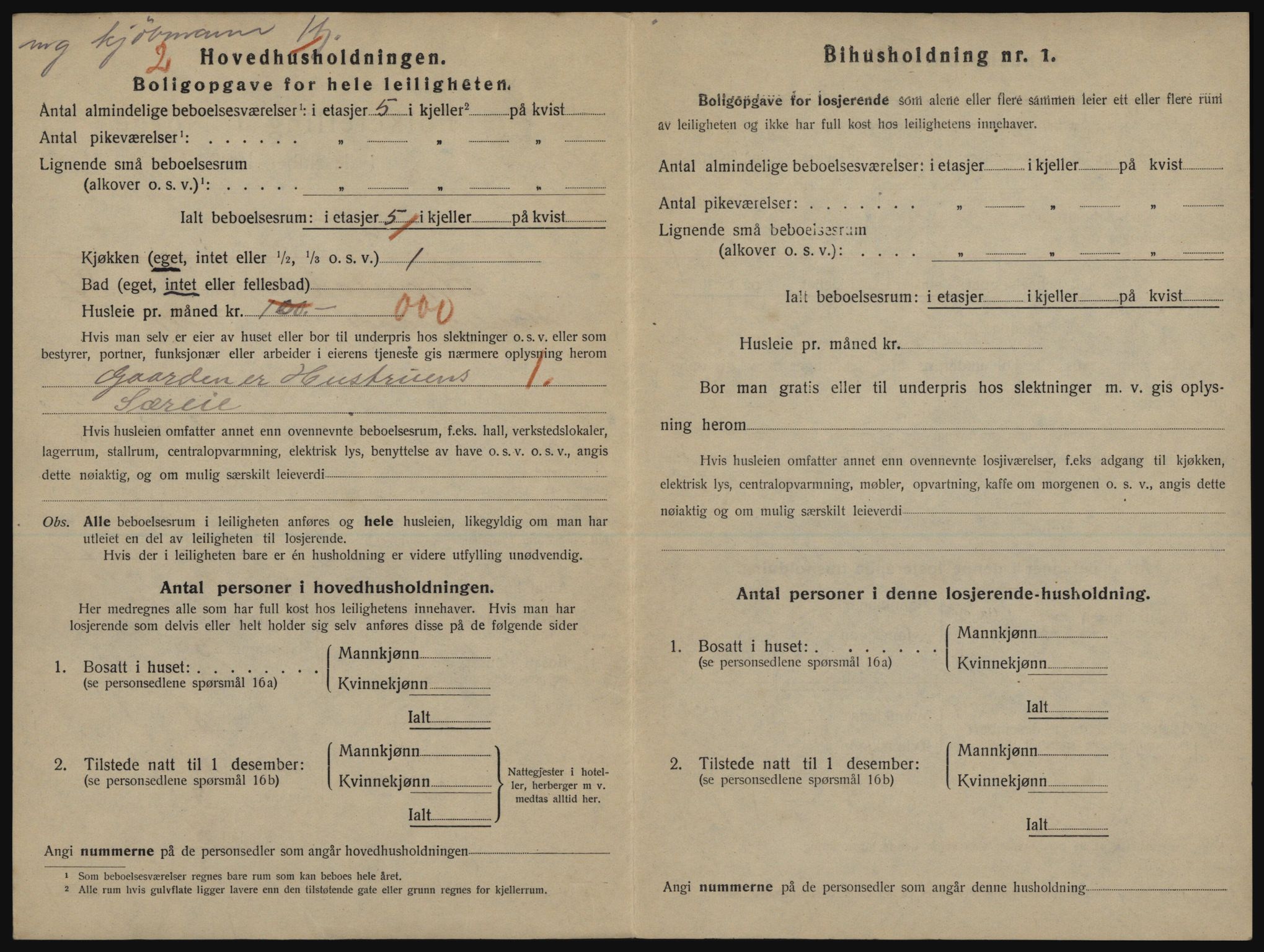 SATØ, 1920 census for Harstad, 1920, p. 1404