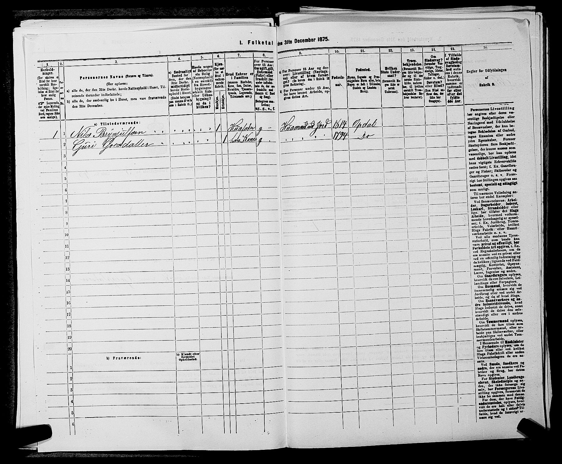 SAKO, 1875 census for 0633P Nore, 1875, p. 359