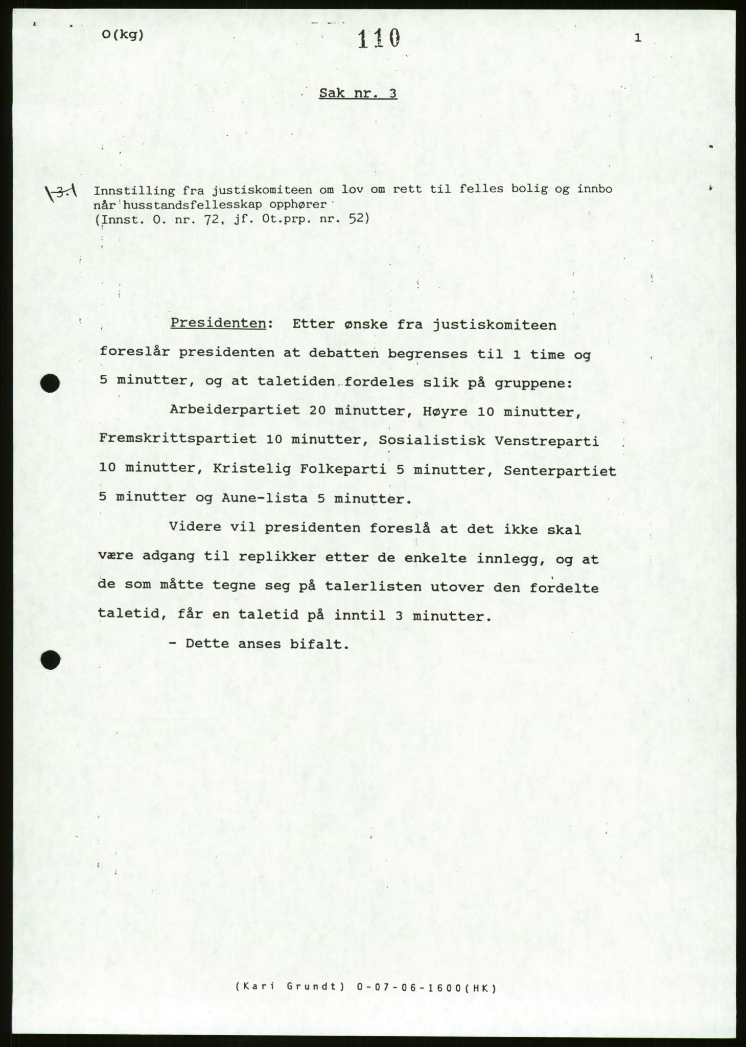 Det Norske Forbundet av 1948/Landsforeningen for Lesbisk og Homofil Frigjøring, AV/RA-PA-1216/D/Da/L0001: Partnerskapsloven, 1990-1993, p. 303