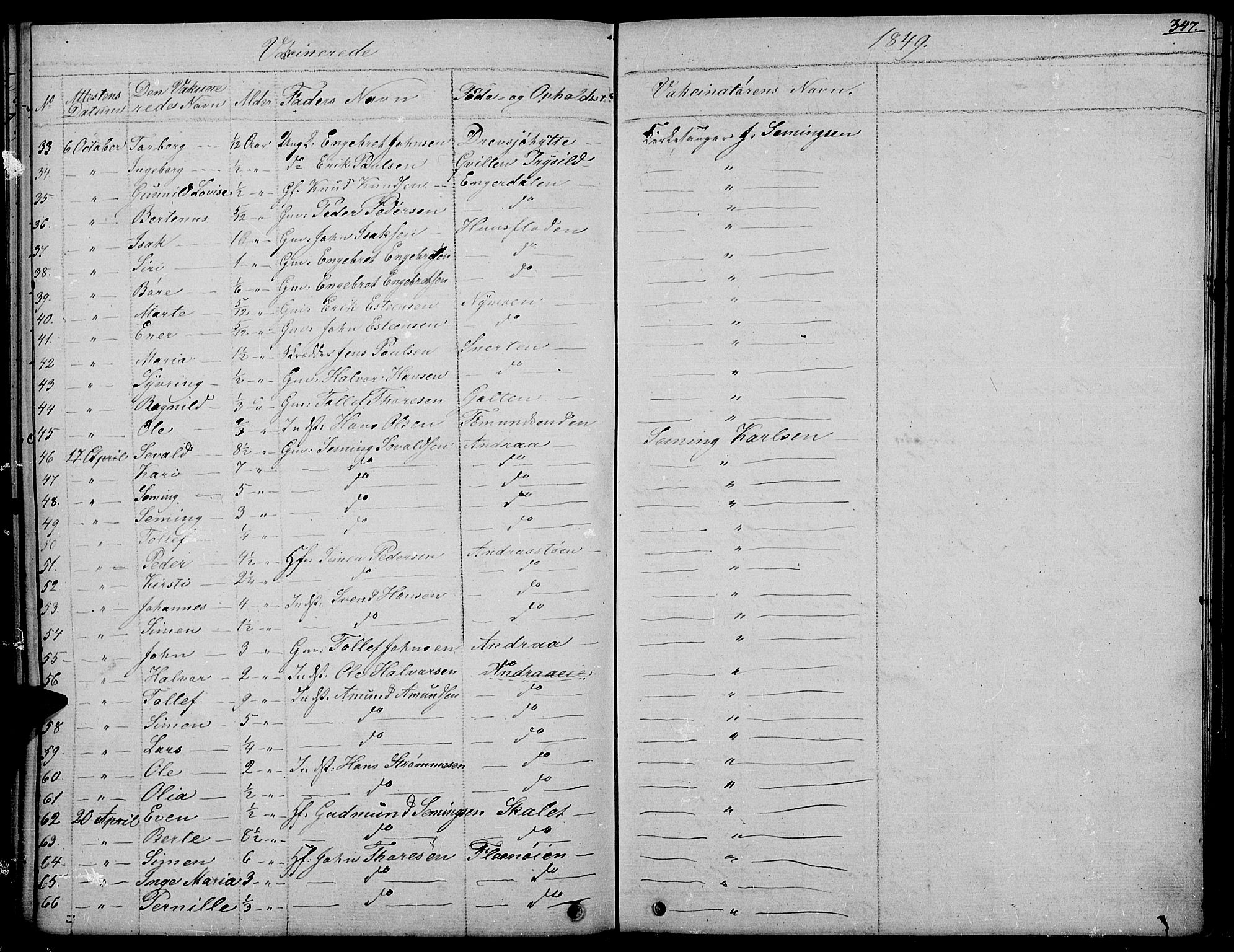 Rendalen prestekontor, AV/SAH-PREST-054/H/Ha/Haa/L0004: Parish register (official) no. 4, 1829-1852, p. 347