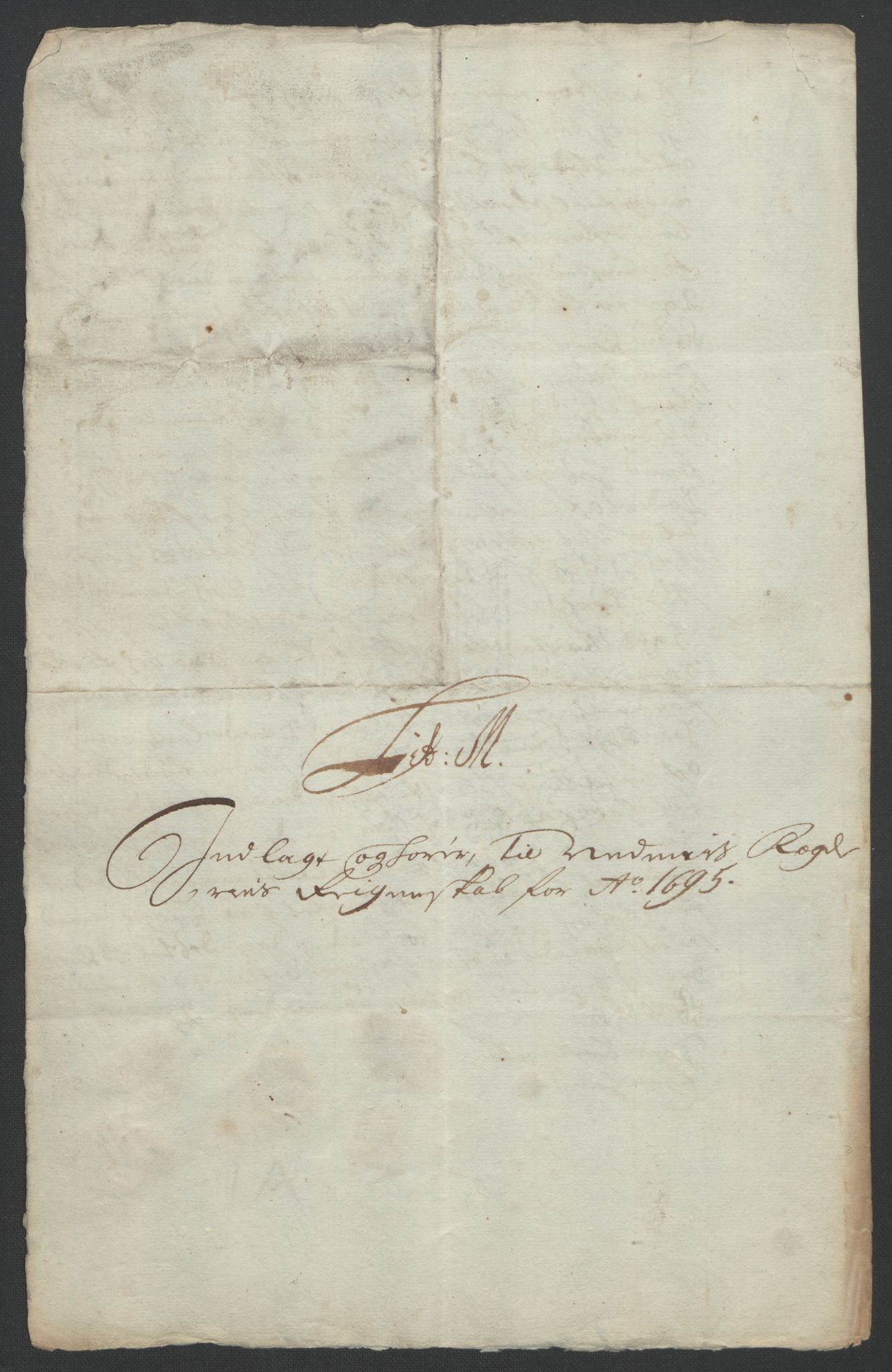 Rentekammeret inntil 1814, Reviderte regnskaper, Fogderegnskap, RA/EA-4092/R39/L2312: Fogderegnskap Nedenes, 1693-1695, p. 292