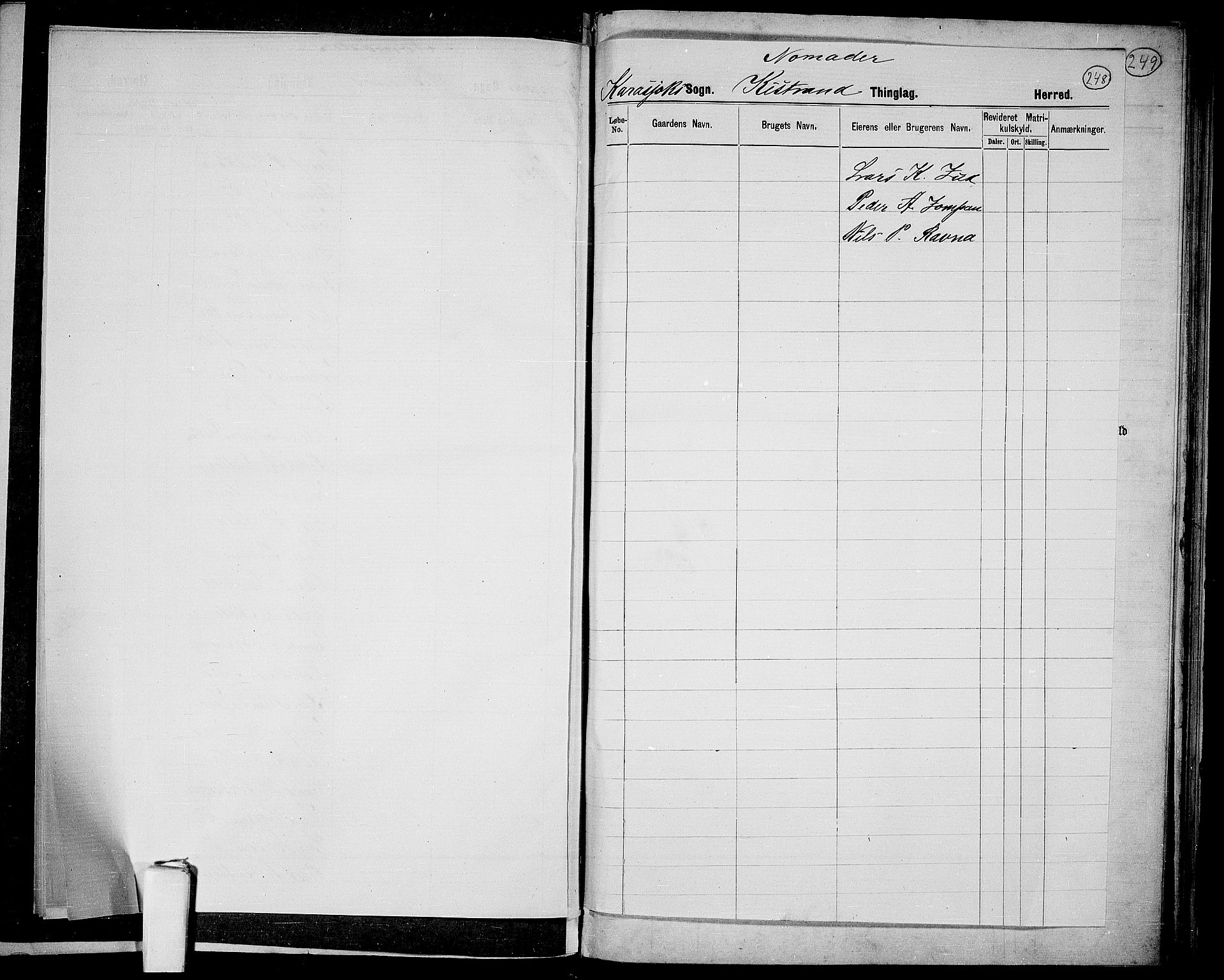 RA, 1865 census for Kistrand, 1865, p. 84