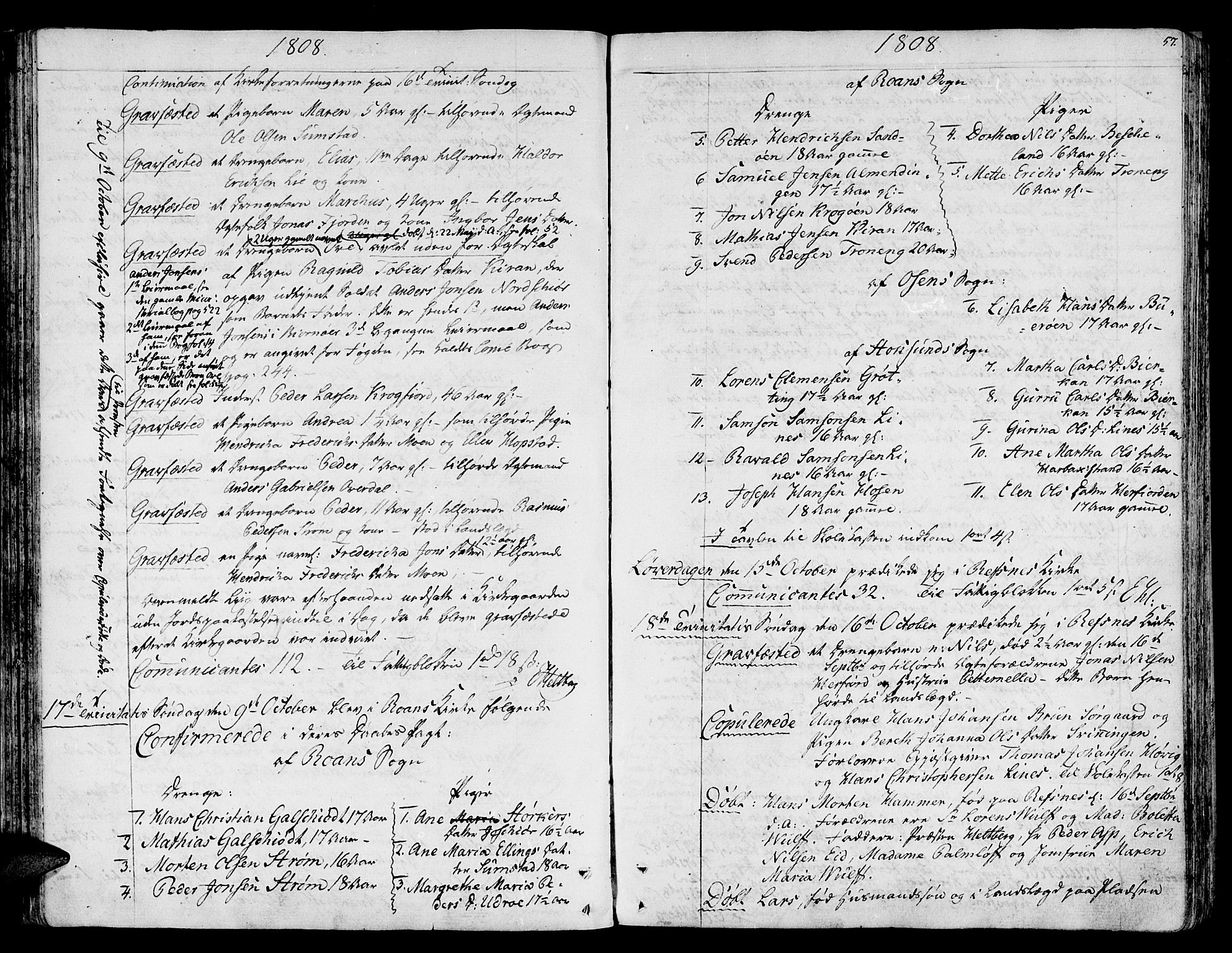 Ministerialprotokoller, klokkerbøker og fødselsregistre - Sør-Trøndelag, SAT/A-1456/657/L0701: Parish register (official) no. 657A02, 1802-1831, p. 57