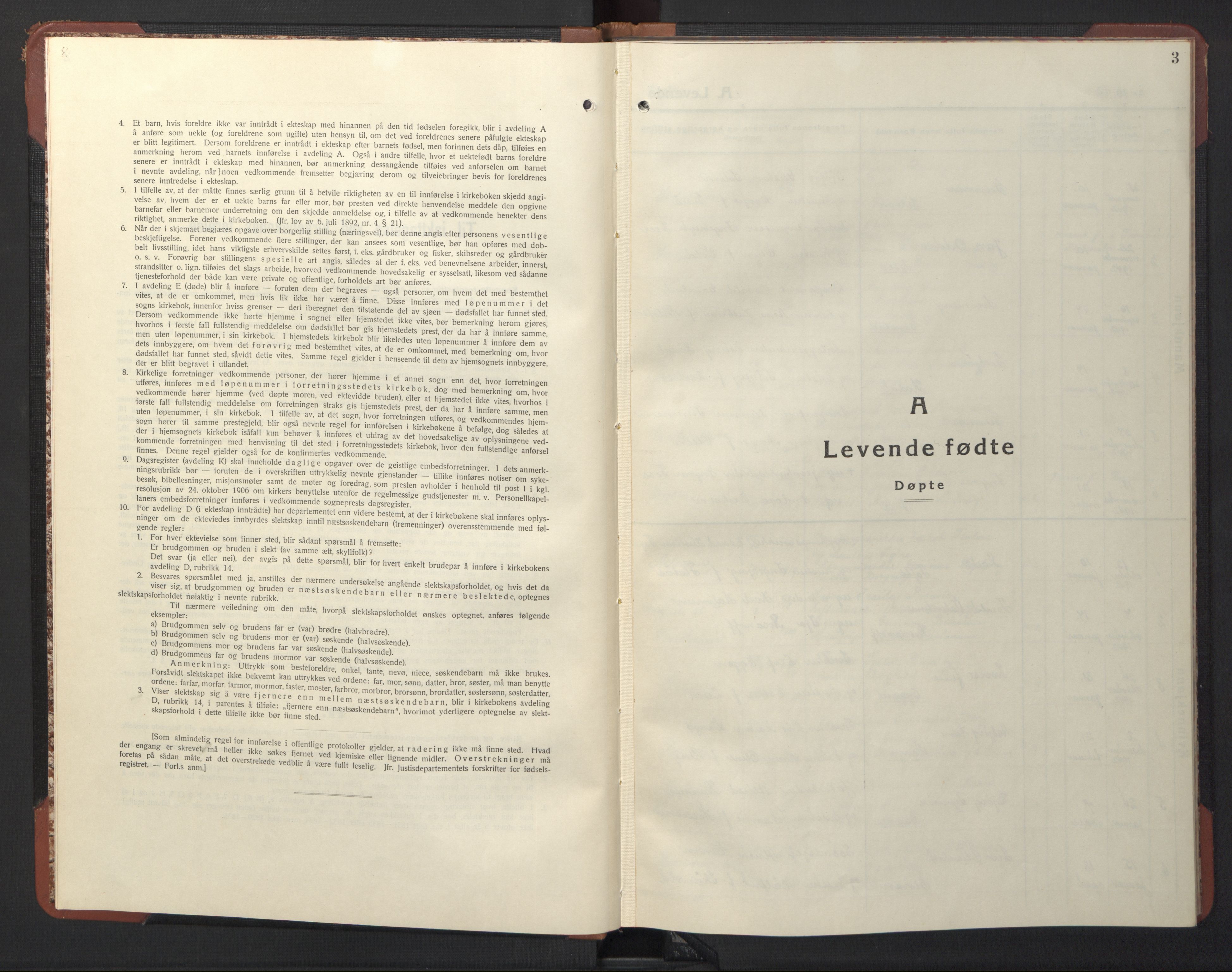 Ministerialprotokoller, klokkerbøker og fødselsregistre - Sør-Trøndelag, SAT/A-1456/611/L0358: Parish register (copy) no. 611C06, 1943-1946, p. 3