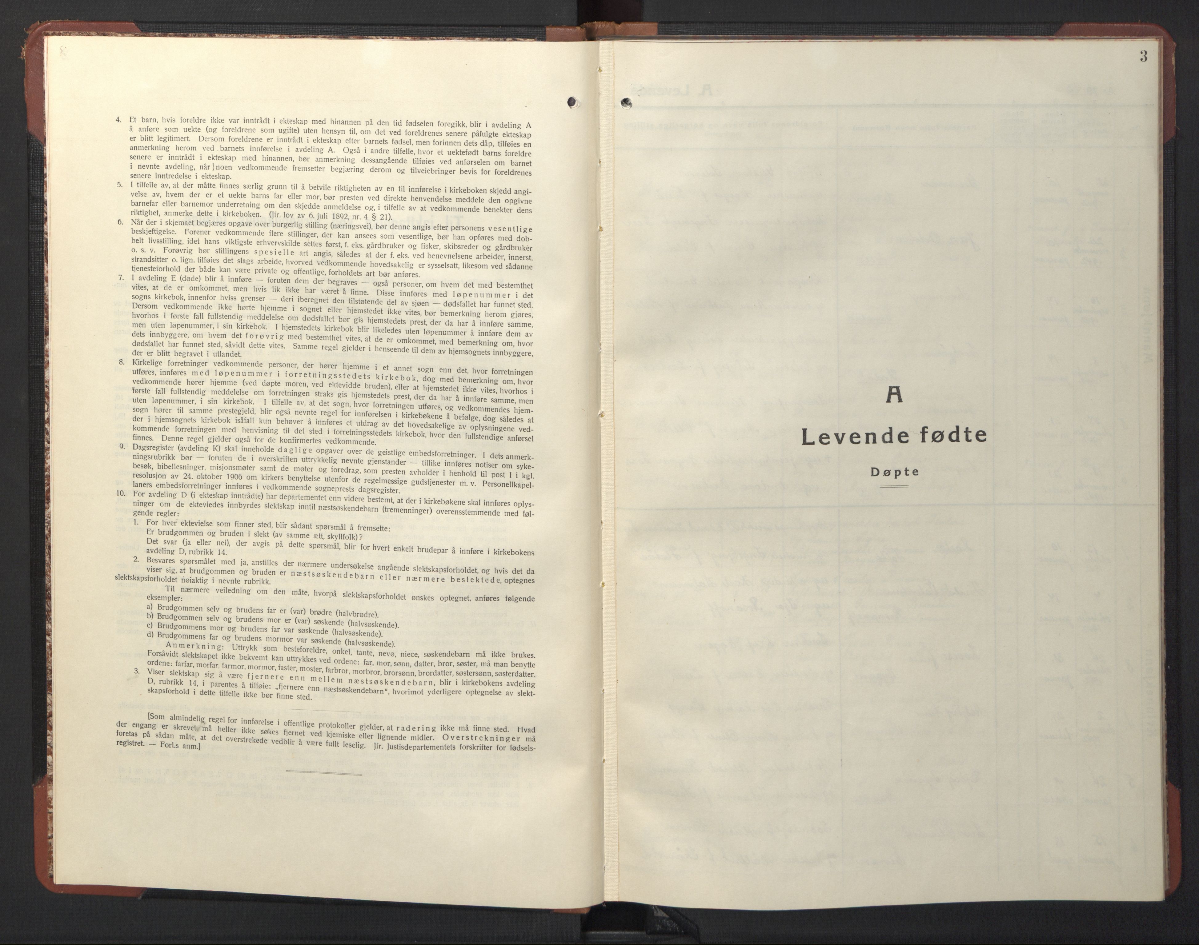 Ministerialprotokoller, klokkerbøker og fødselsregistre - Sør-Trøndelag, AV/SAT-A-1456/611/L0358: Parish register (copy) no. 611C06, 1943-1946, p. 3