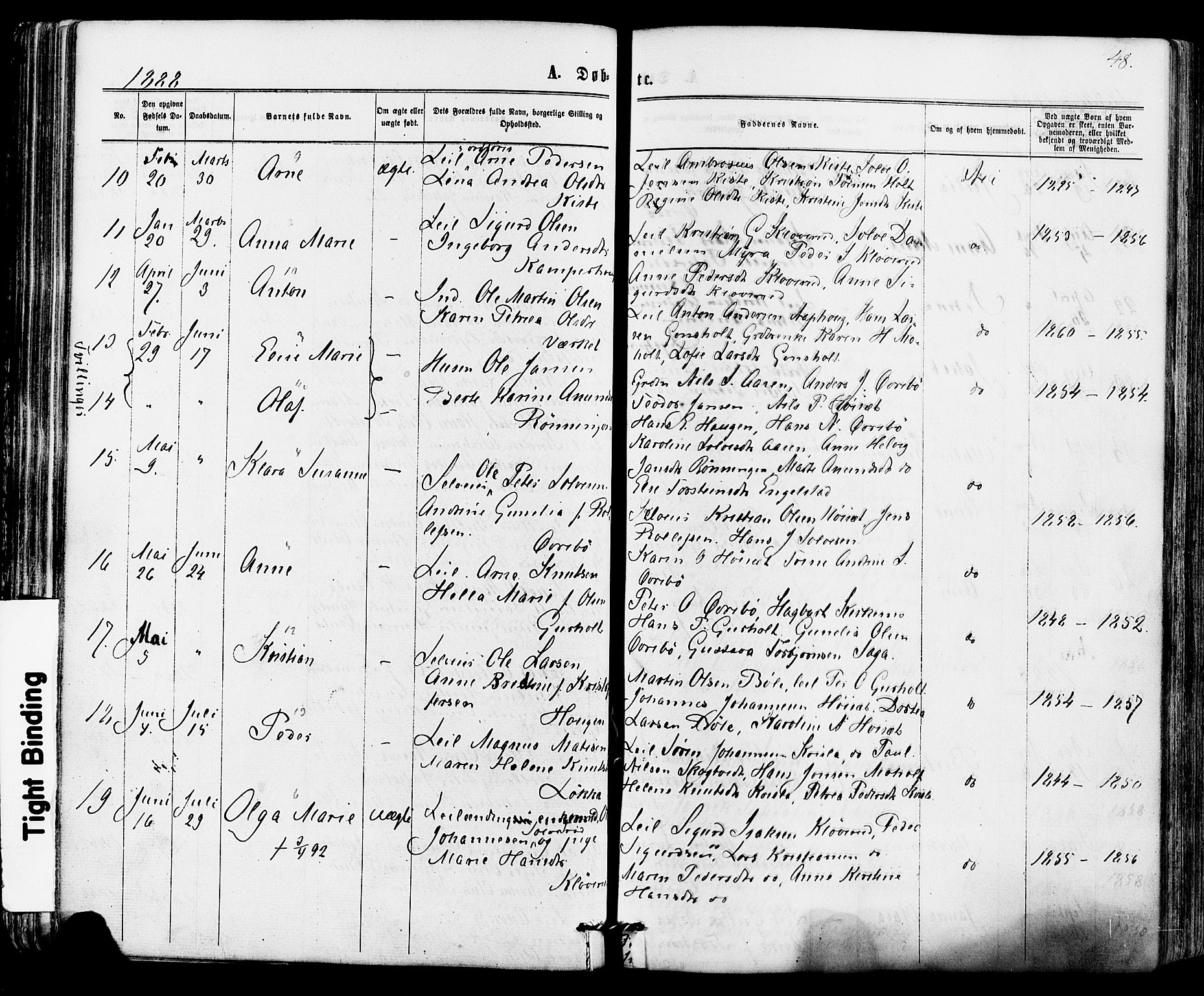 Siljan kirkebøker, AV/SAKO-A-300/F/Fa/L0002: Parish register (official) no. 2, 1870-1895, p. 48