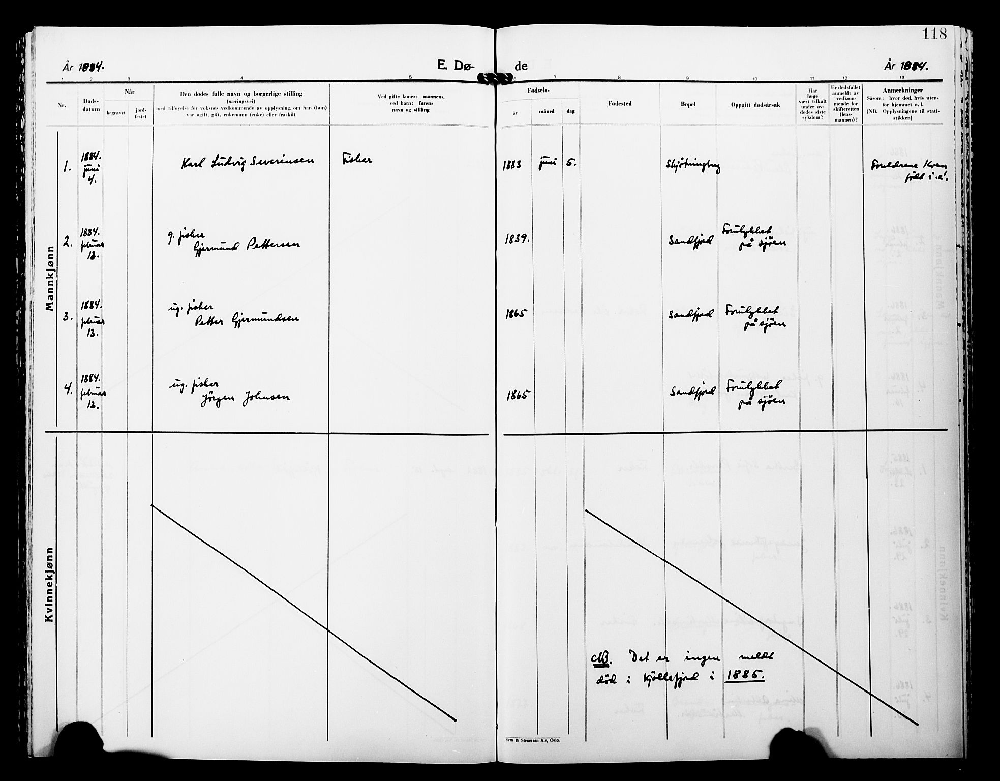 Lebesby sokneprestkontor, AV/SATØ-S-1353/H/Ha/L0005kirke: Parish register (official) no. 5, 1870-1902, p. 118