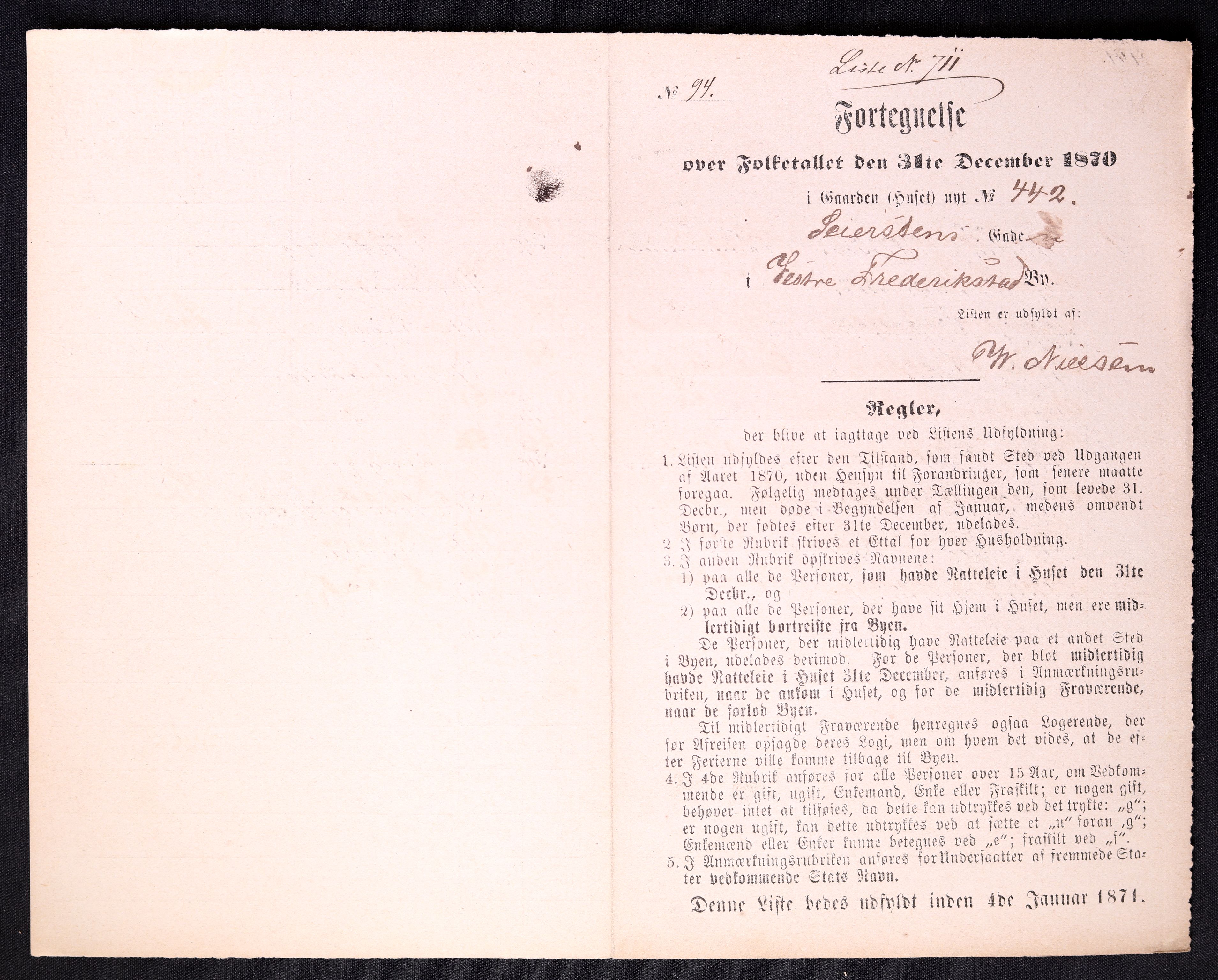 RA, 1870 census for 0103 Fredrikstad, 1870, p. 1423