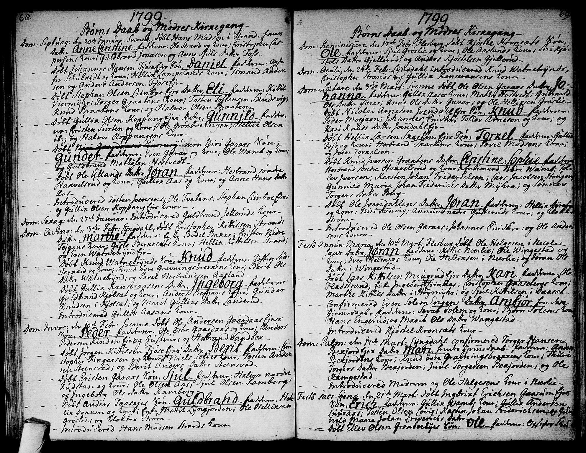 Flesberg kirkebøker, SAKO/A-18/F/Fa/L0004: Parish register (official) no. I 4, 1788-1815, p. 68-69