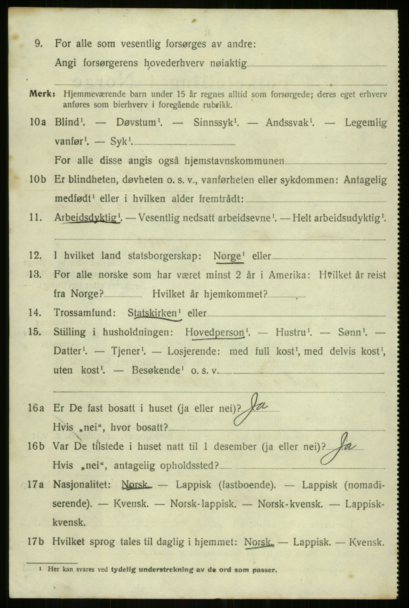 SATØ, 1920 census for Dyrøy, 1920, p. 3122