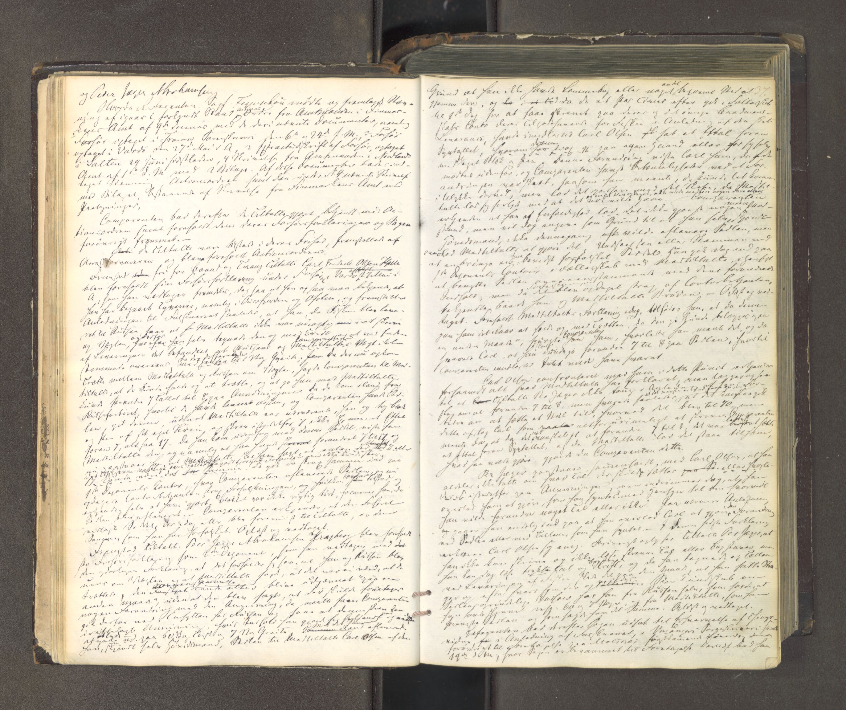 Tromsø sorenskriveri 1855-, AV/SATØ-S-0050/F/Fe/L0127: Ekstrarettsprotokoll med register, 1864-1870, p. 36b-37a