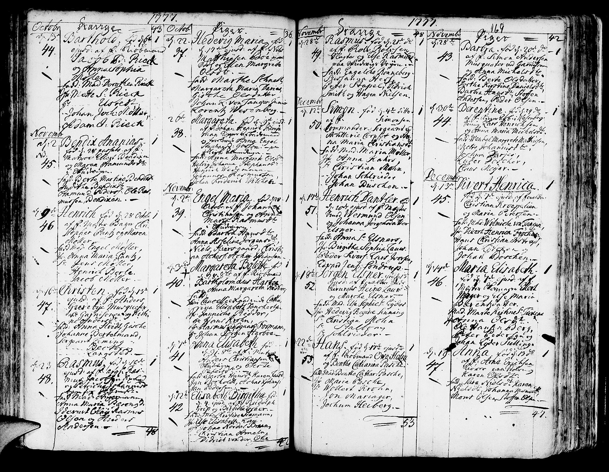 Korskirken sokneprestembete, AV/SAB-A-76101/H/Haa/L0005: Parish register (official) no. A 5, 1751-1789, p. 169