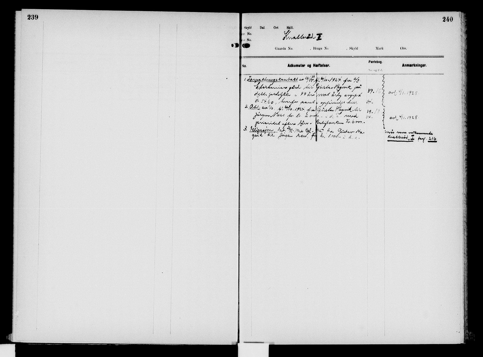 Nord-Hedmark sorenskriveri, SAH/TING-012/H/Ha/Had/Hade/L0008: Mortgage register no. 4.8, 1923-1940, p. 239-240