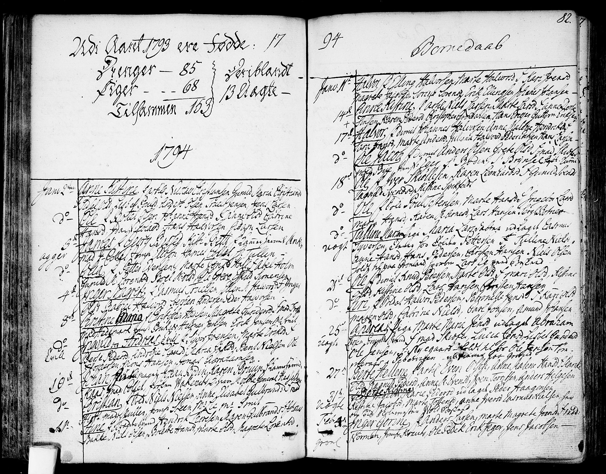 Garnisonsmenigheten Kirkebøker, SAO/A-10846/F/Fa/L0003: Parish register (official) no. 3, 1777-1809, p. 82