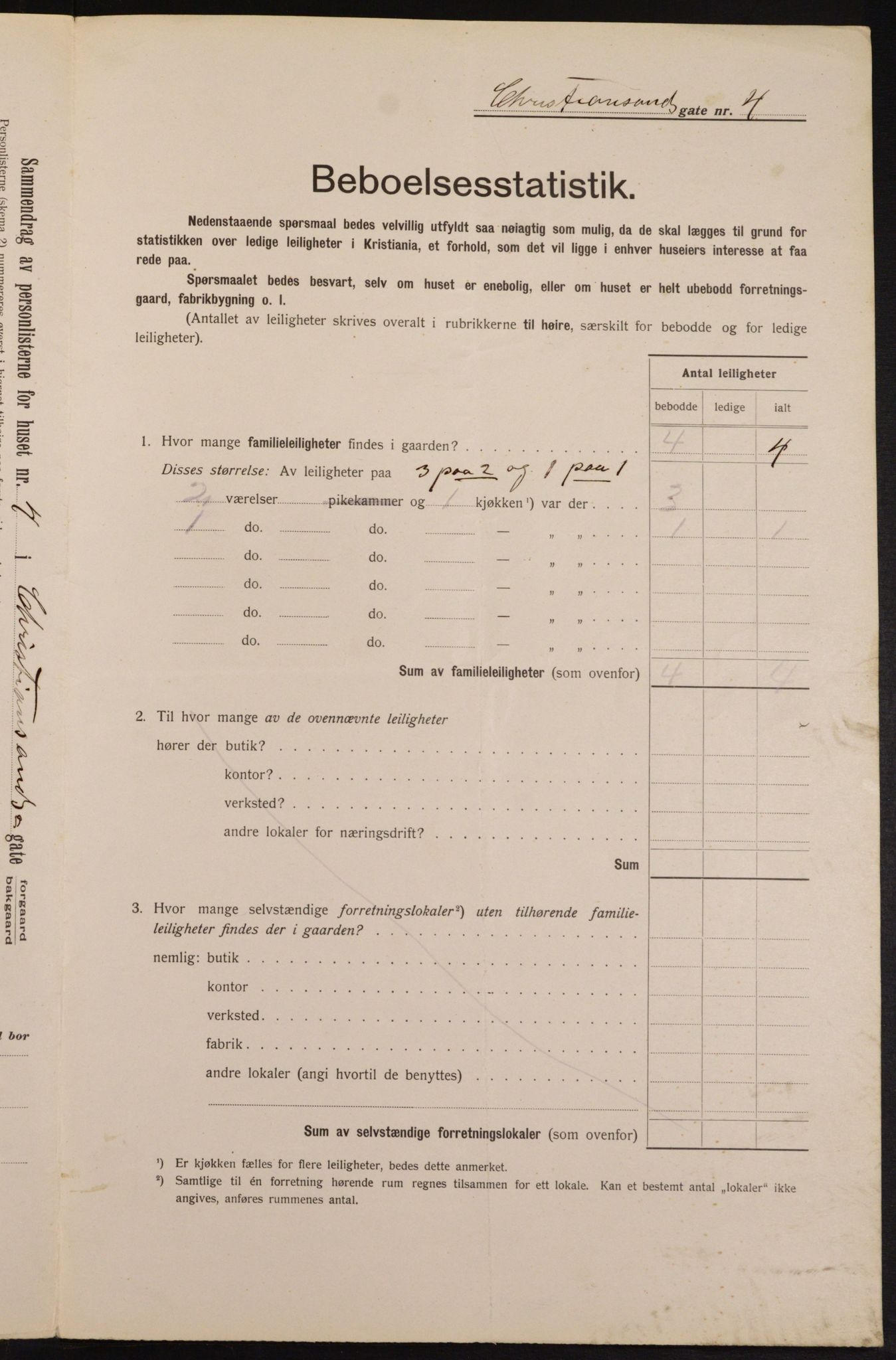 OBA, Municipal Census 1913 for Kristiania, 1913, p. 53962