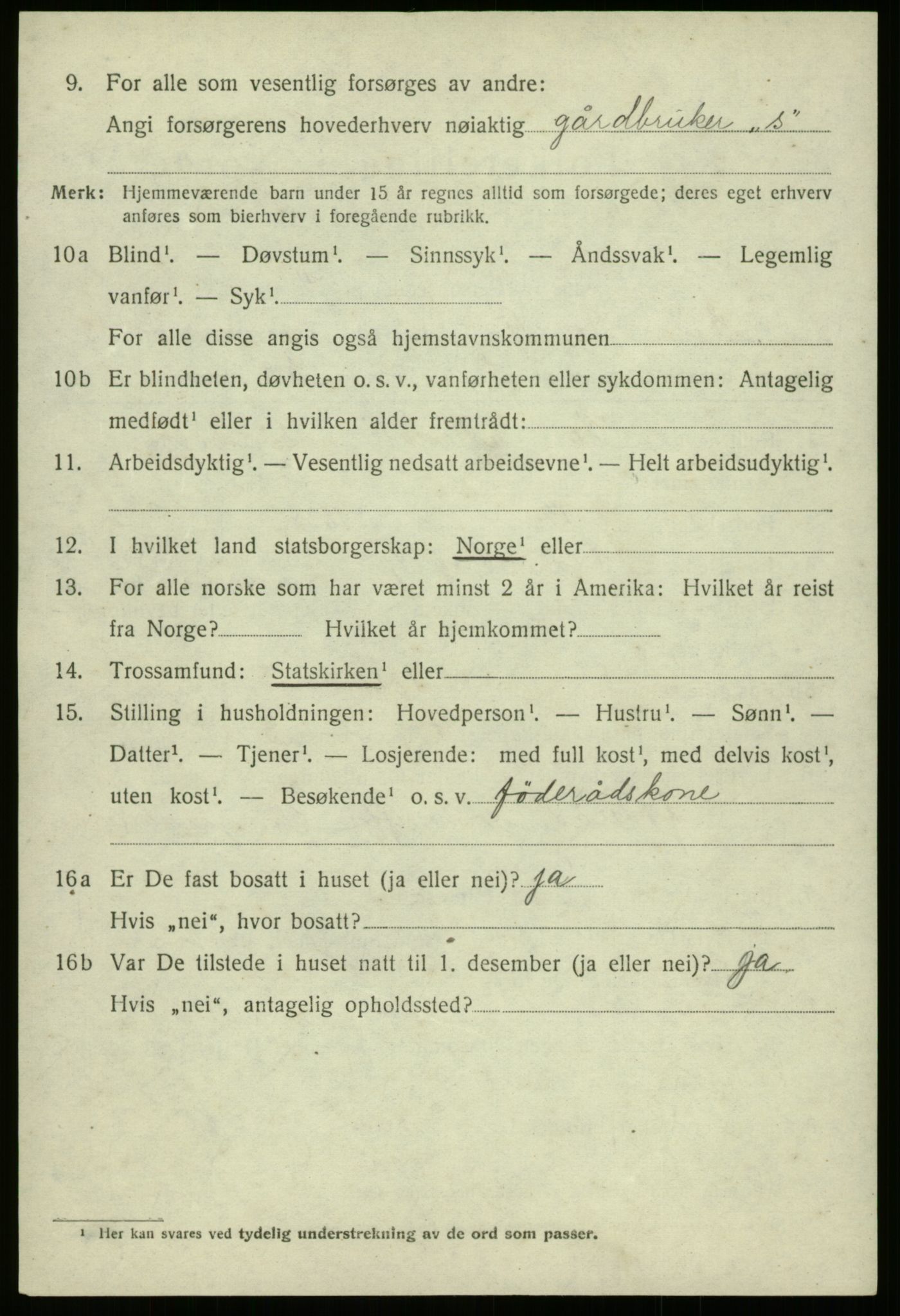 SAB, 1920 census for Eid, 1920, p. 7767