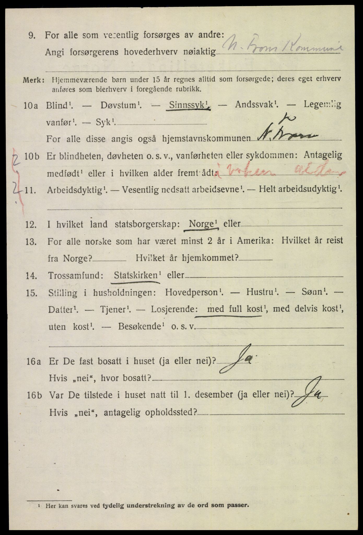 SAH, 1920 census for Nord-Fron, 1920, p. 9373