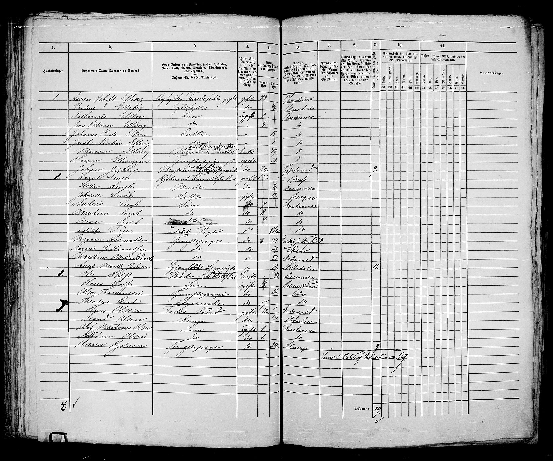 RA, 1865 census for Kristiania, 1865, p. 1766