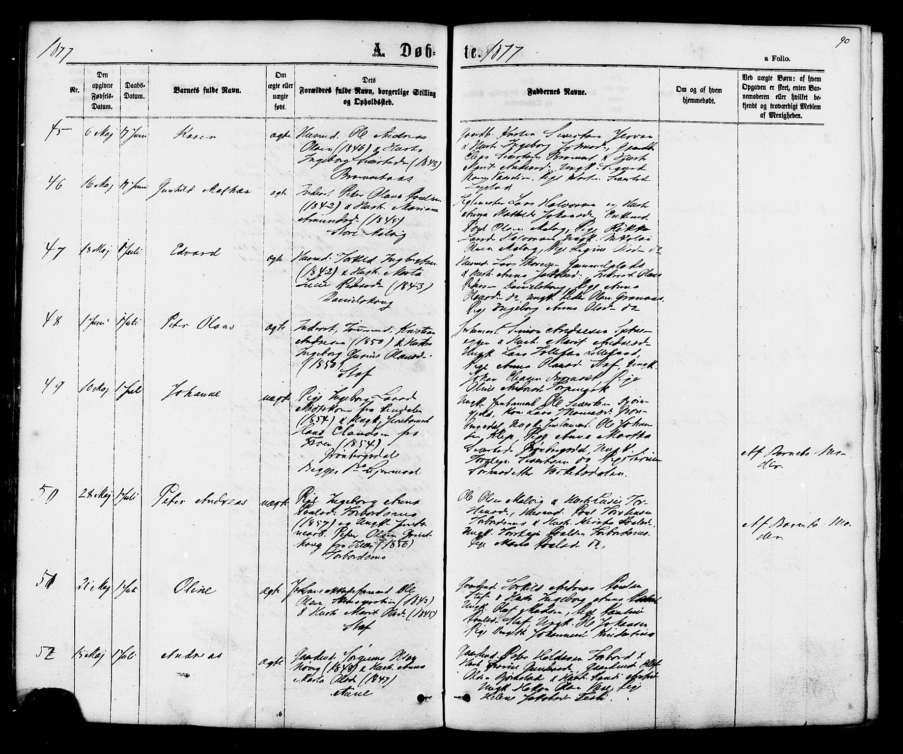 Ministerialprotokoller, klokkerbøker og fødselsregistre - Sør-Trøndelag, AV/SAT-A-1456/616/L0409: Parish register (official) no. 616A06, 1865-1877, p. 90