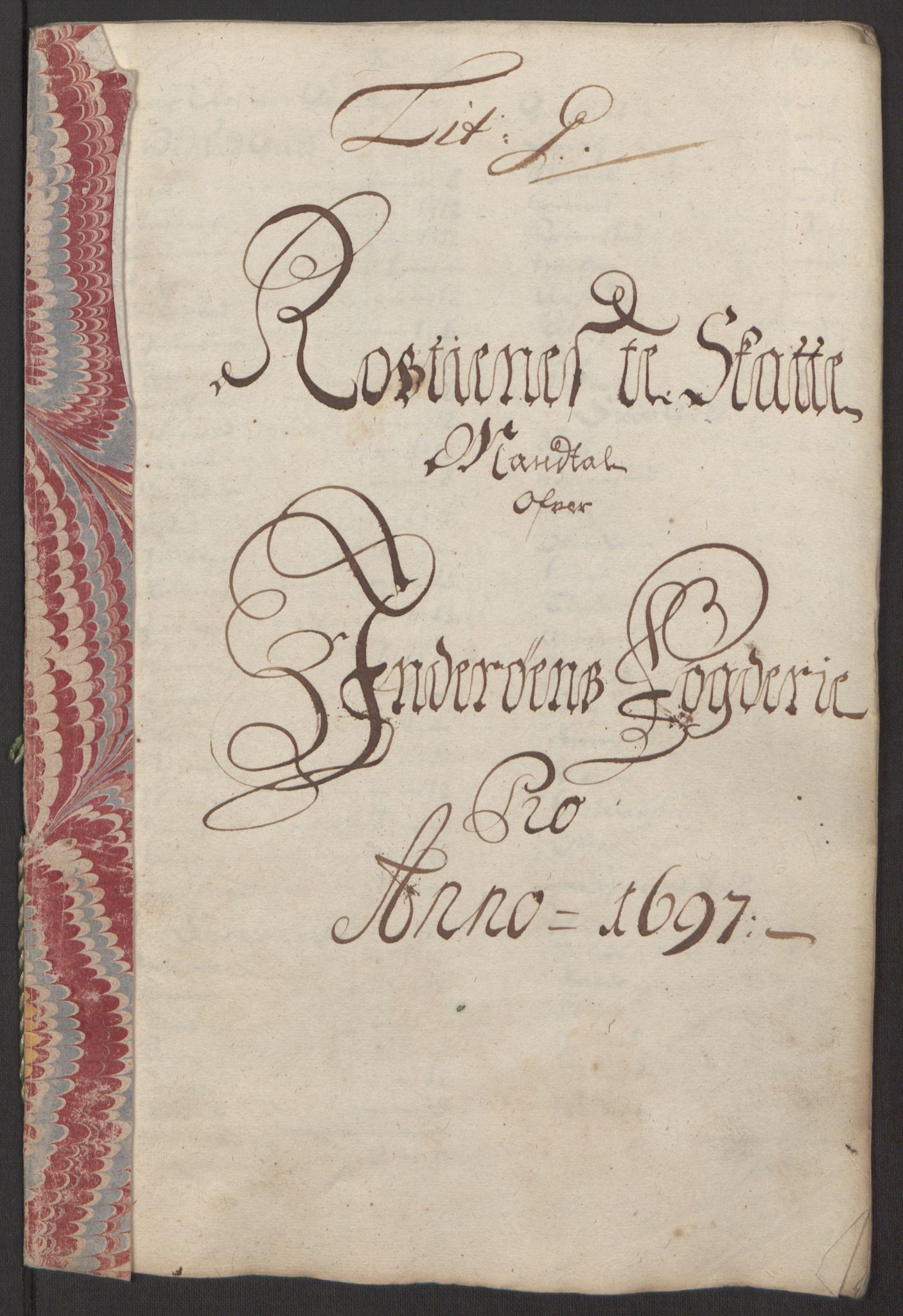 Rentekammeret inntil 1814, Reviderte regnskaper, Fogderegnskap, RA/EA-4092/R63/L4309: Fogderegnskap Inderøy, 1695-1697, p. 452