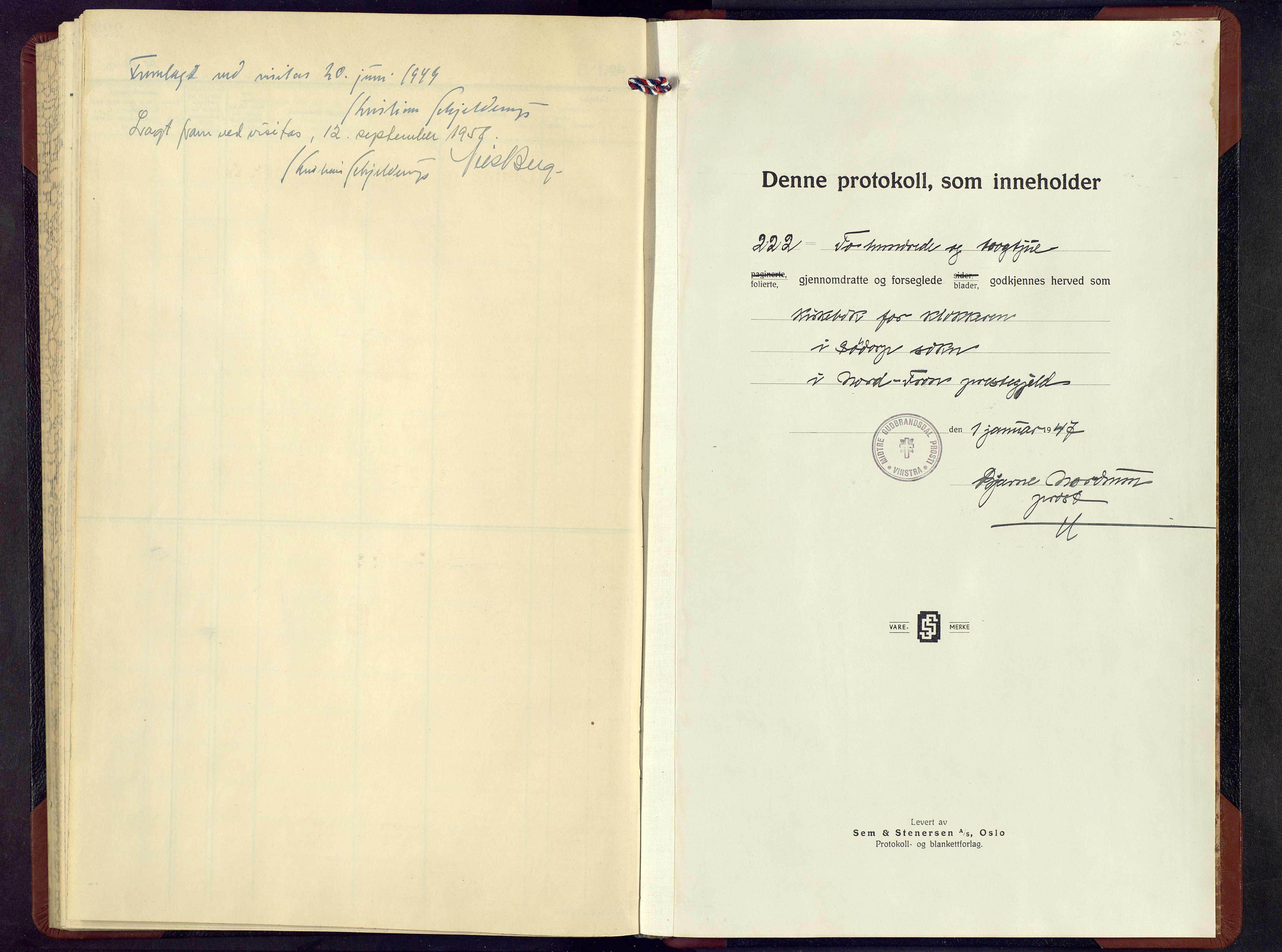 Nord-Fron prestekontor, SAH/PREST-080/H/Ha/Hab/L0010: Parish register (copy) no. 10, 1947-1964