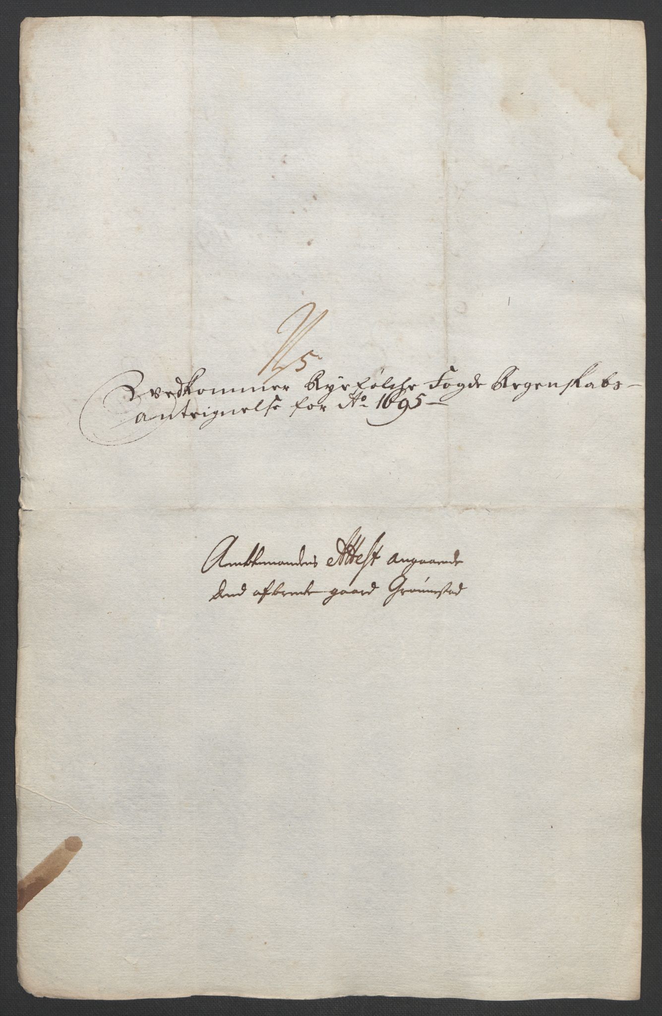 Rentekammeret inntil 1814, Reviderte regnskaper, Fogderegnskap, AV/RA-EA-4092/R47/L2857: Fogderegnskap Ryfylke, 1694-1696, p. 226