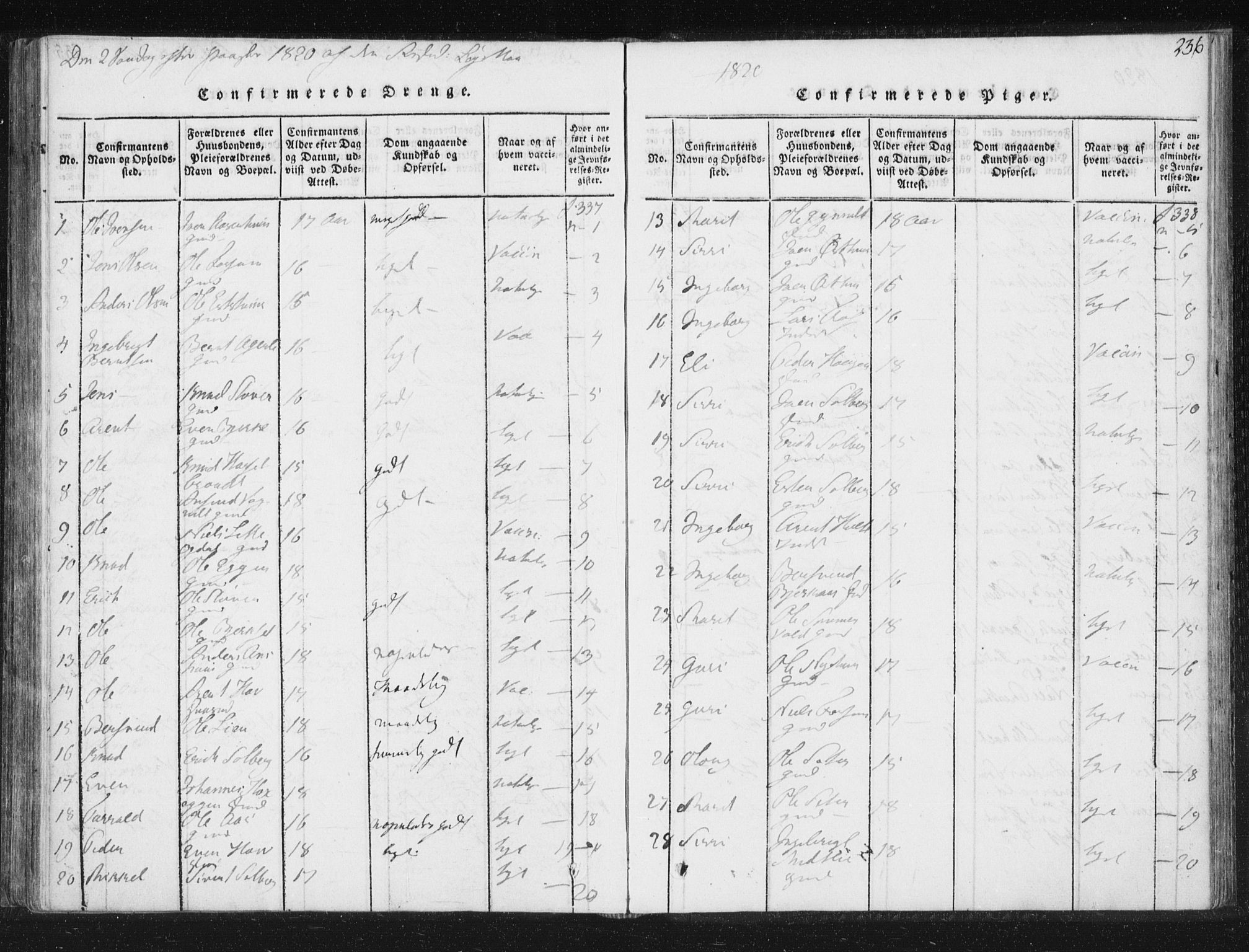 Ministerialprotokoller, klokkerbøker og fødselsregistre - Sør-Trøndelag, AV/SAT-A-1456/689/L1037: Parish register (official) no. 689A02, 1816-1842, p. 236